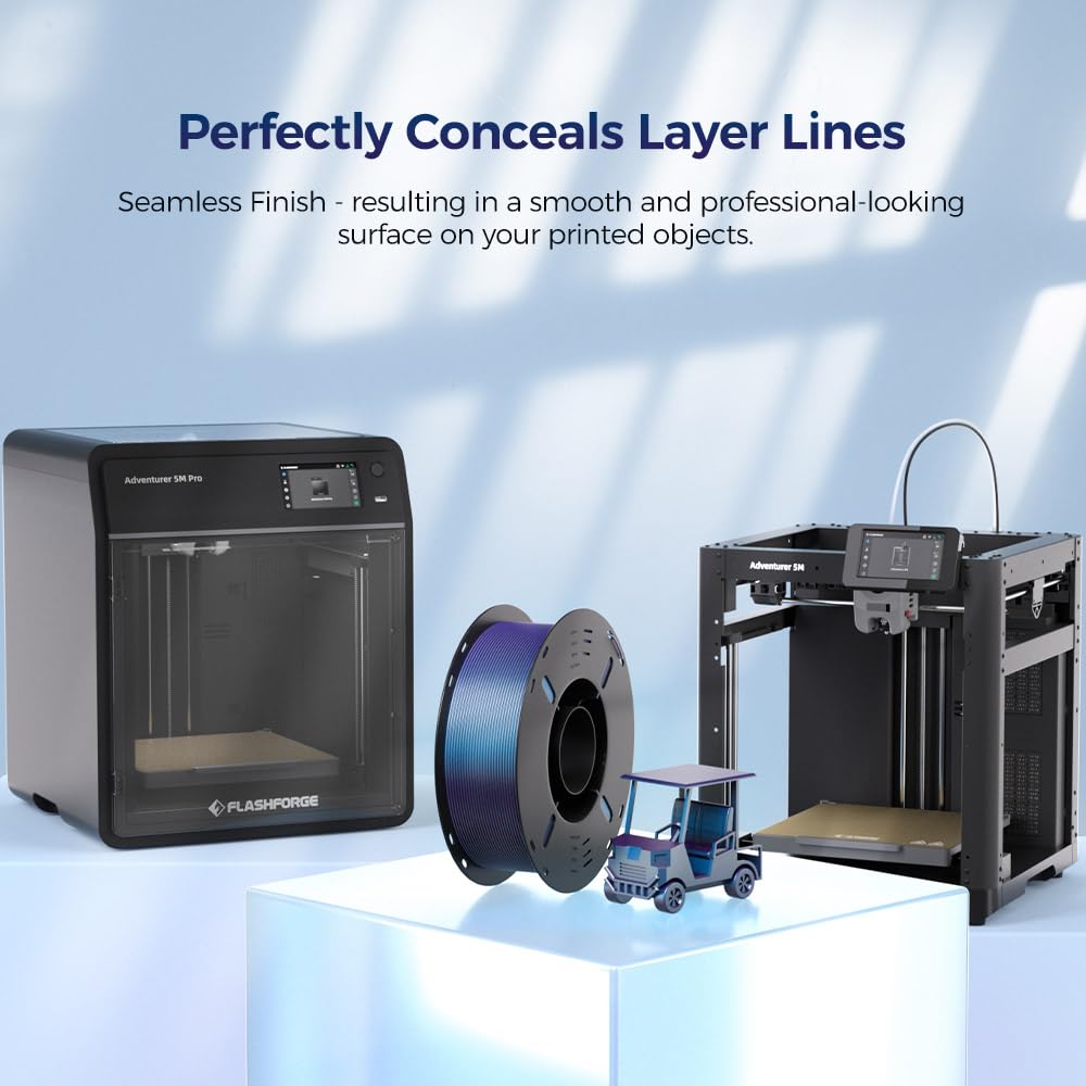 Voxelab 3D Printer Filament, 1.75Mm Petg Burnt Titanium Filament, Dimensional Accuracy +/- 0.02 Mm, 3D Printing Material 1Kg/ Sp