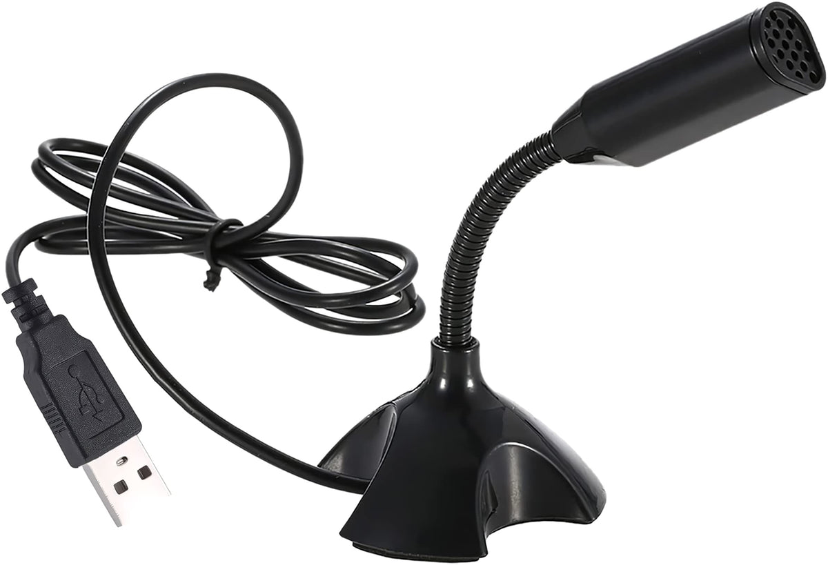 Mini Usb Microphone For Desktop Computer And Laptop,Portable Usb Condenser Mic With Adjustable Stand,Compatible With Pc/Mac,Plug