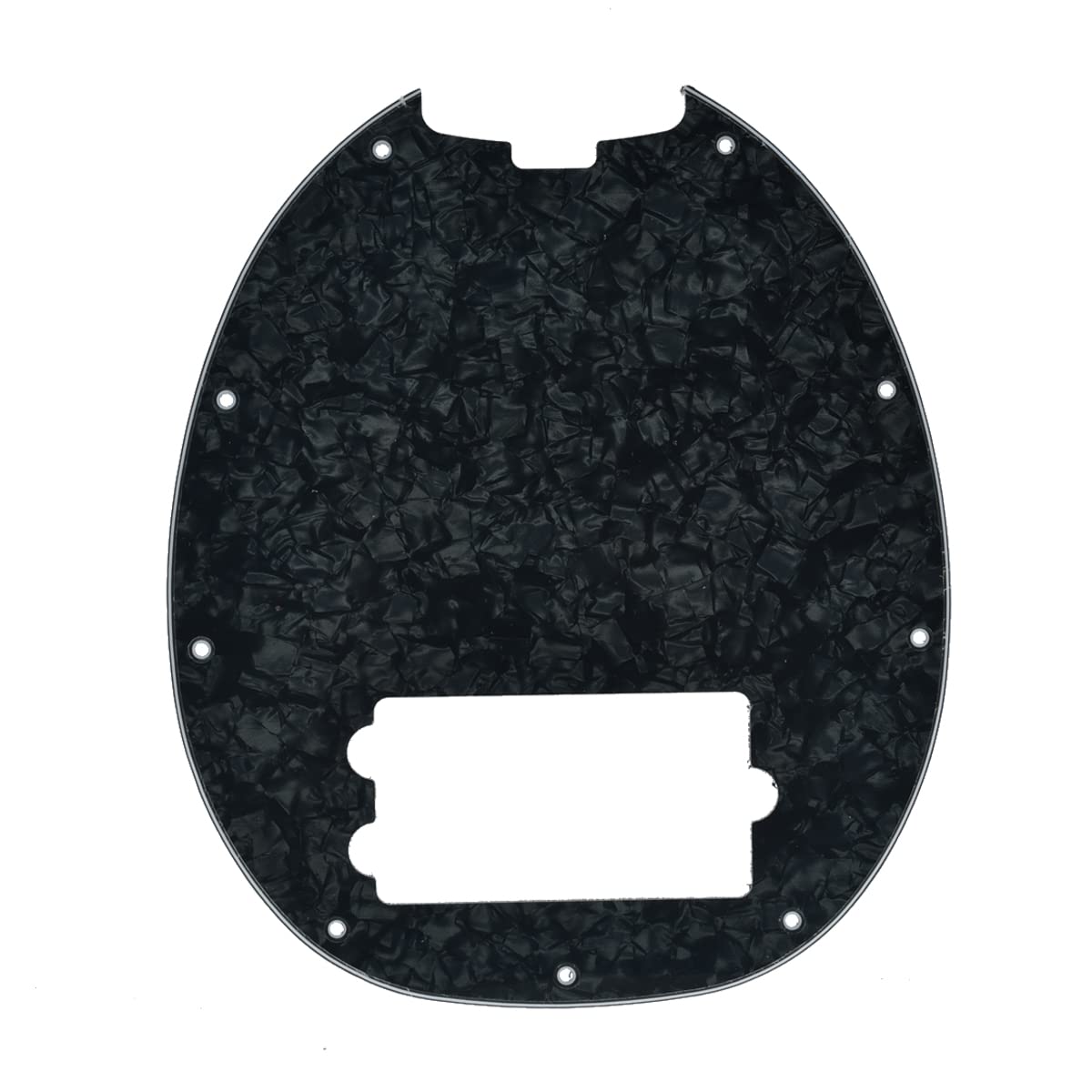 Dopro Bass Pickguard Fit for Musicman classic 4 string StingRay bass models Black Pearl