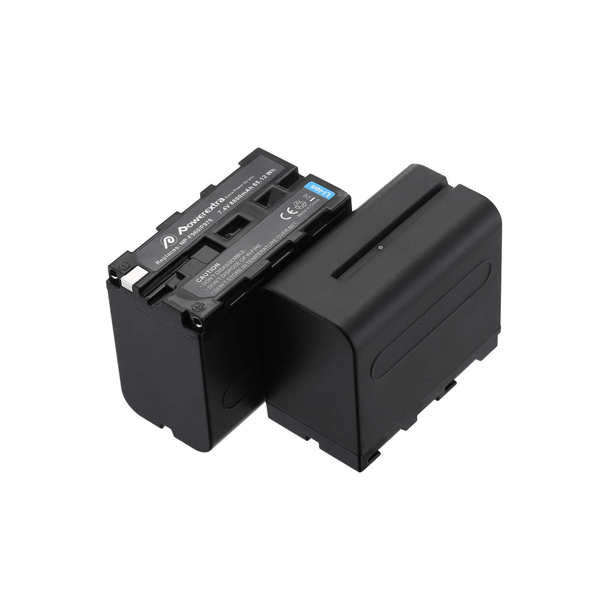 Powerextra 2 Pack Replacement Np F970 Battery Compatible With Sony Dcr Vx2100, Dsr Pd150, Dsr Pd170, Fdr Ax1, Hdr Ax2000, Hdr Fx
