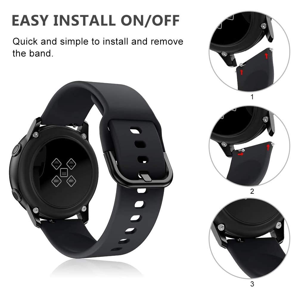 Vicrior Bands Compatible With Fossil Women'S Gen 5E 42Mm / Gen 6 42Mm, 18Mm Quick Release Soft Silicone Fadeless Pattern Printed