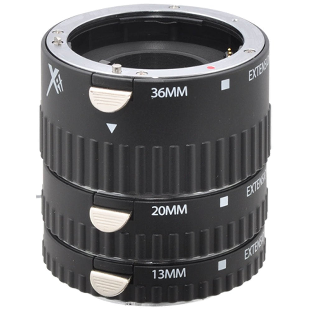 Xit Xtets Auto Focus Macro Extension Tube Set For Sony Slr Cameras (Black)