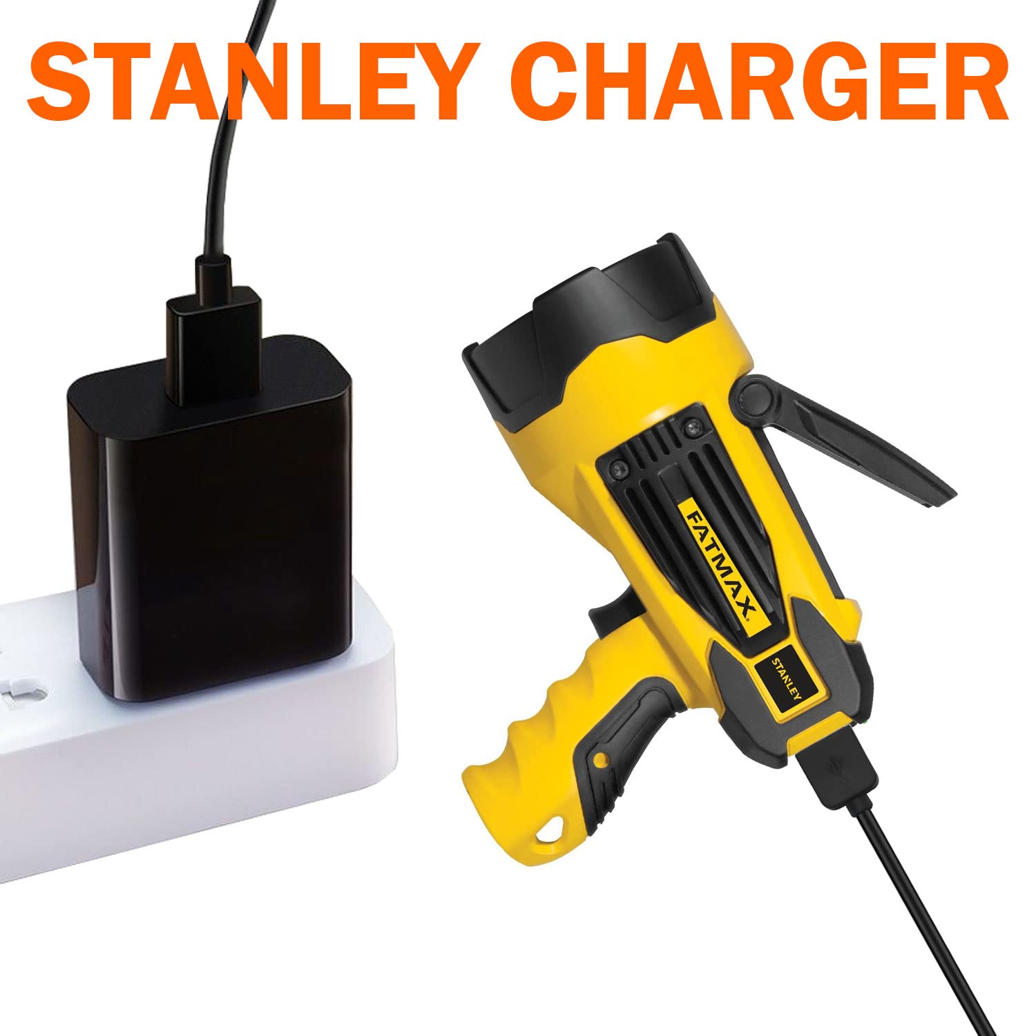 Replacement Charger Adapter Usb To Usb Charging Cable For Stanley Fatmax Spotlight, Stanley Sl10Leds, Sl10Ledsl, Tl450, Tl600, S
