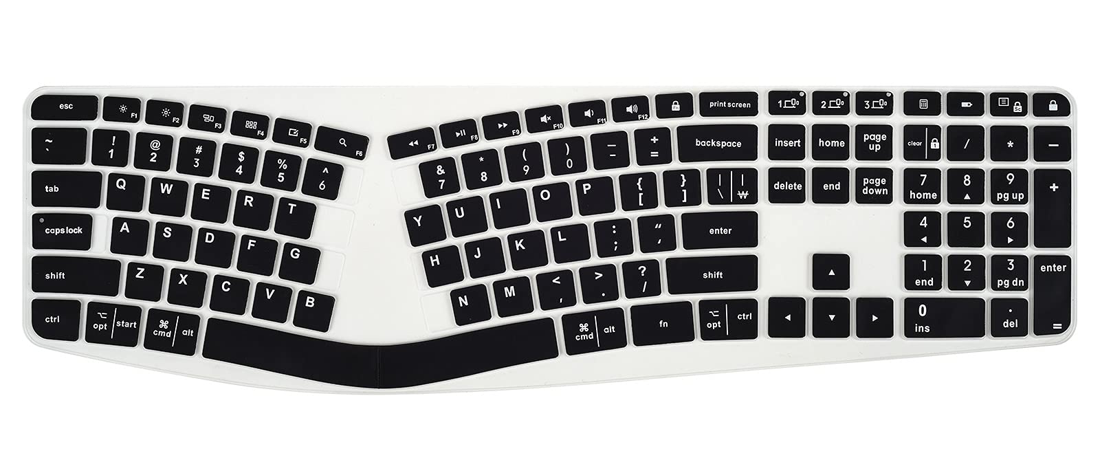 Casebuy Keyboard Cover Compatible With Logitech Ergo K860 Wireless Ergonomic Keyboard, Logitech K860 Accessories, K860 Keyboard