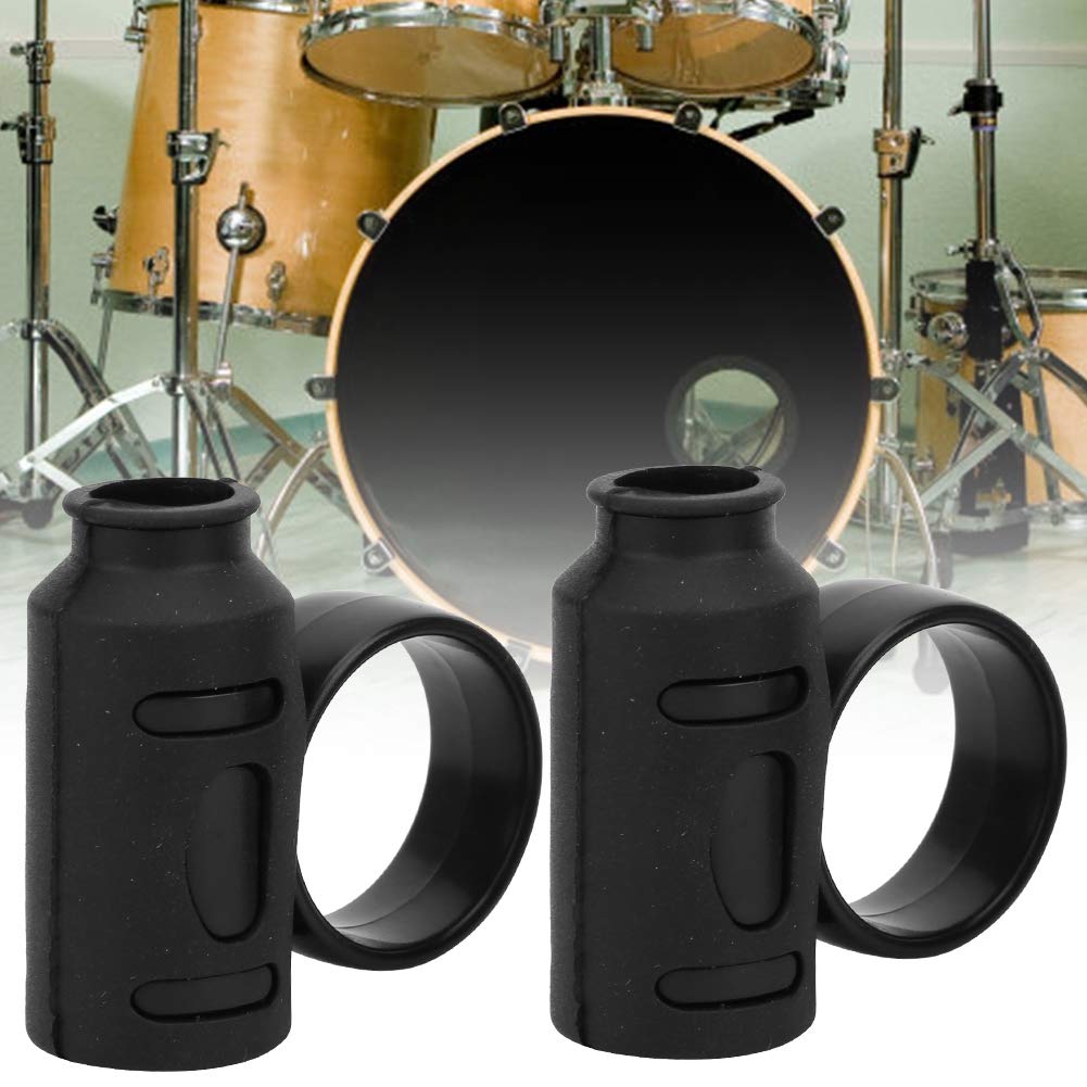 2 Pcs Drum Stick Control Clip Easy Stick Twirl Drumsticks Aid Auxiliary Tool Drumsticks Accessories For Drummer (Black) Performa
