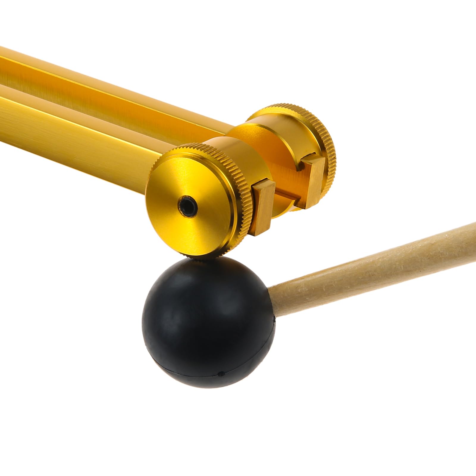 Tuning Fork Set(128Hz, 256Hz, 512Hz), Tuning Fork Instrument For Chakra With Hammer, Storage Bag And Cleaning Cloth, Gold