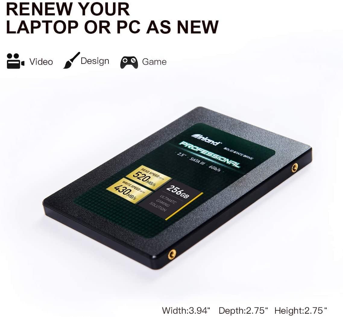 Inland Professional 512Gb Ssd 3D Tlc Nand Sata Iii 6Gb/S 2.5'' Sata Internal Solid State Drive, Upgrade Laptop Pc And Desktops (