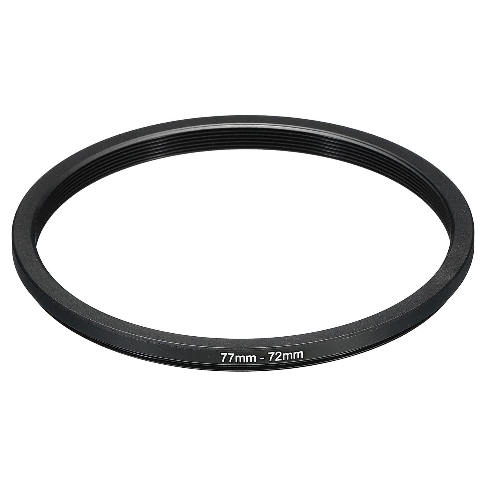 Patikil 77Mm 72Mm Metal Step Down Ring, Camera Lens Filter Adapter Ring Aluminum Filter Adapter Ring For Camera Lenses Hood, Bla