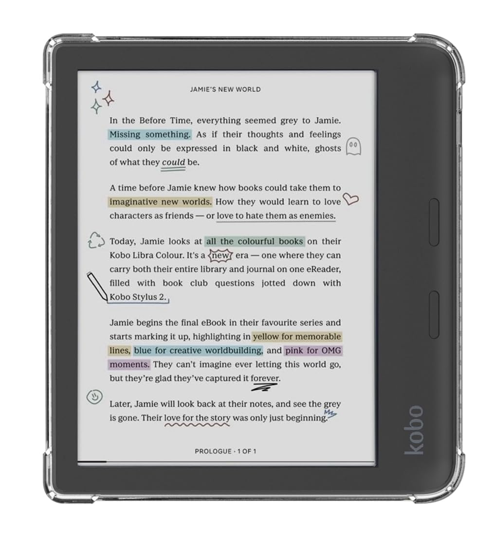 Zcooooool Case For Kobo Libra Colour/Kobo Libra 2 Ereader Case 7 Inch Reinforced Corners Cover/Libra Colour Case/Libra 2 Case