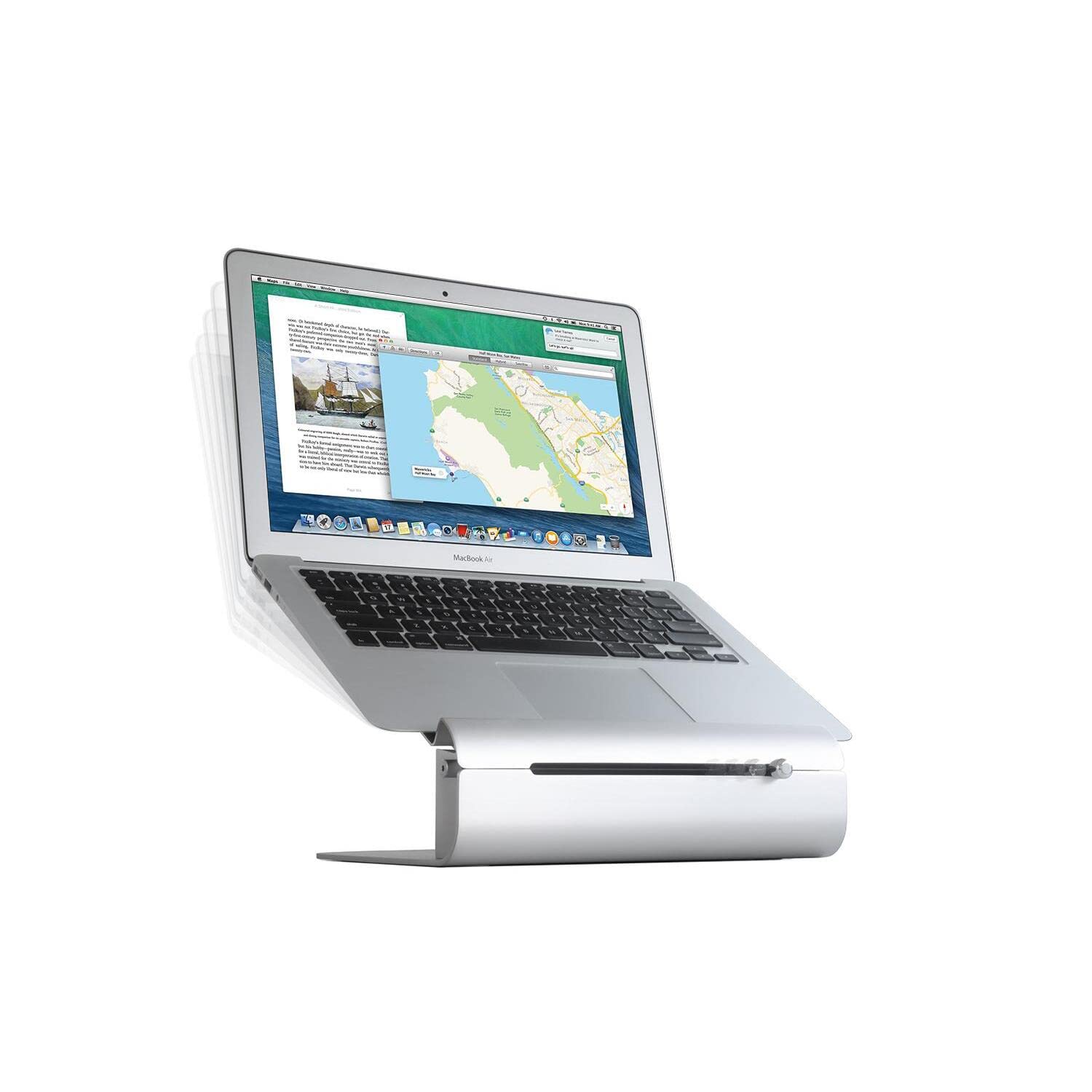 Rain Design Ilevel2 Adjustable Height Laptop Stand (Patented) (Silver)