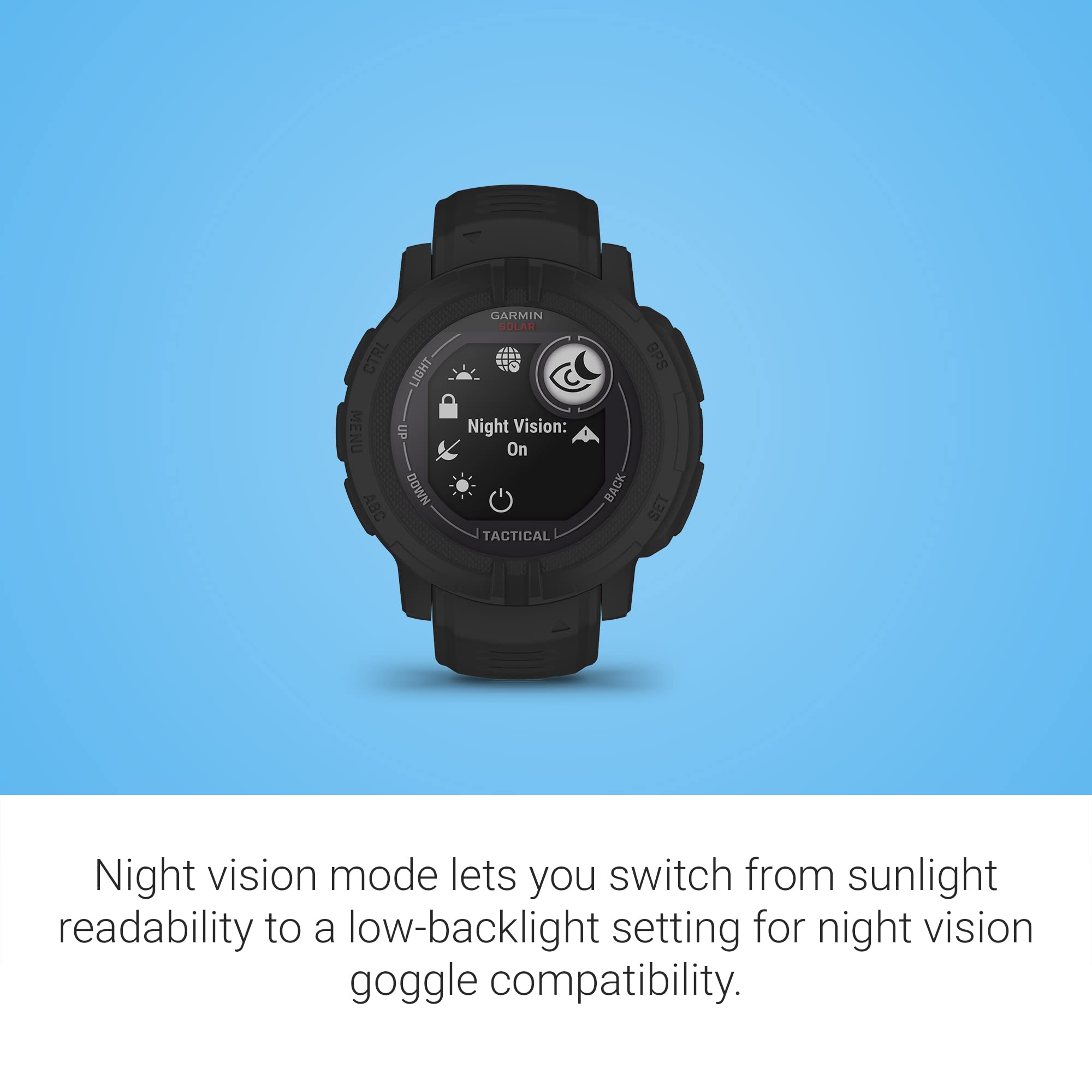 Garmin Instinct 2 Solar, Tactical Edition, Gps Outdoor Watch, Solar Charging Capabilities, Multi Gnss Support, Tracback Routing,