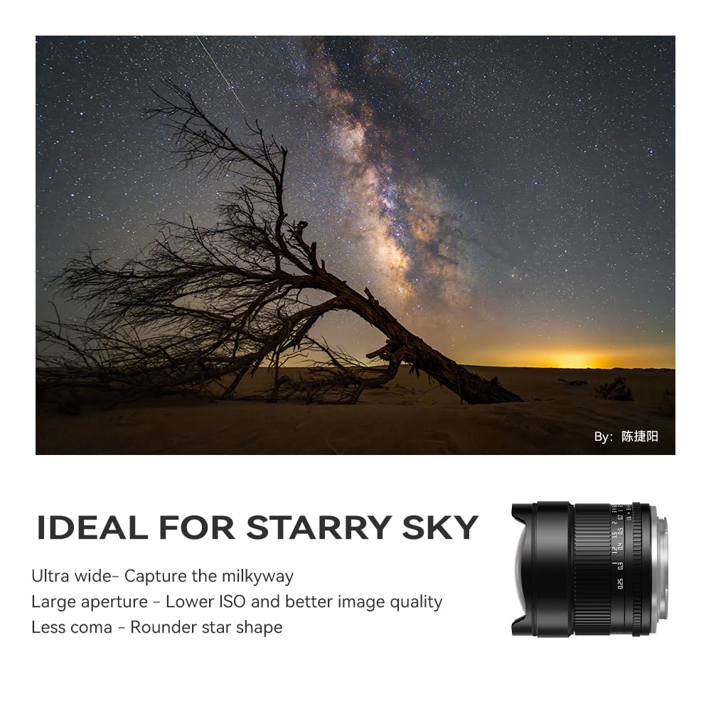 Ttartisan 10Mm F2 Aps C Ultra Wide Camera Lens Compatible With Sony E Mount Cameras Nex 5 Nex C3 Nex 5N Nex 7 Nex F3 Nex 5R Nex 3N Nex 5T A3000 A5000 A6000