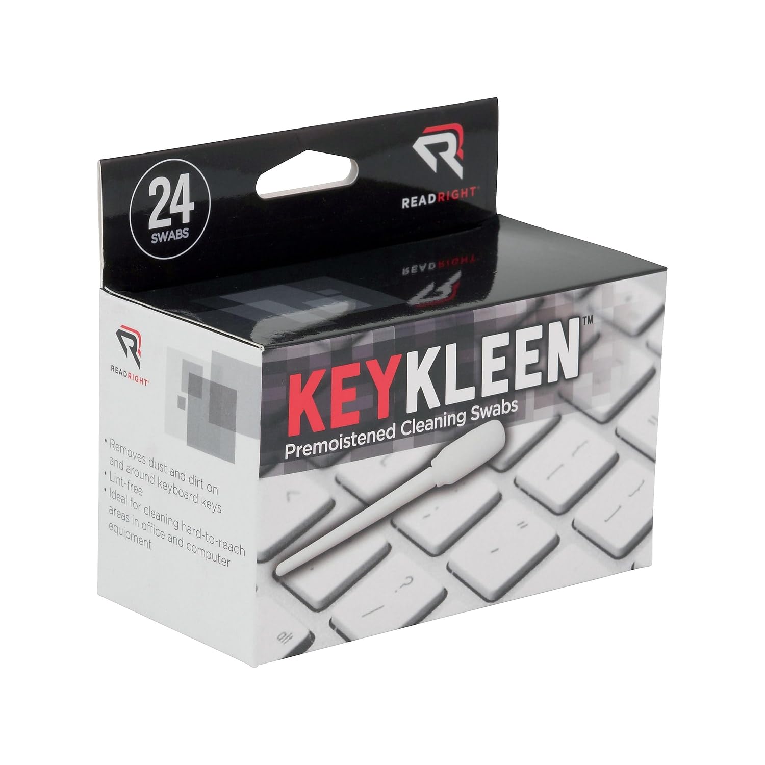 Read Right Rr1243 Keykleen Premoistened Cleaning Swabs 24/Box