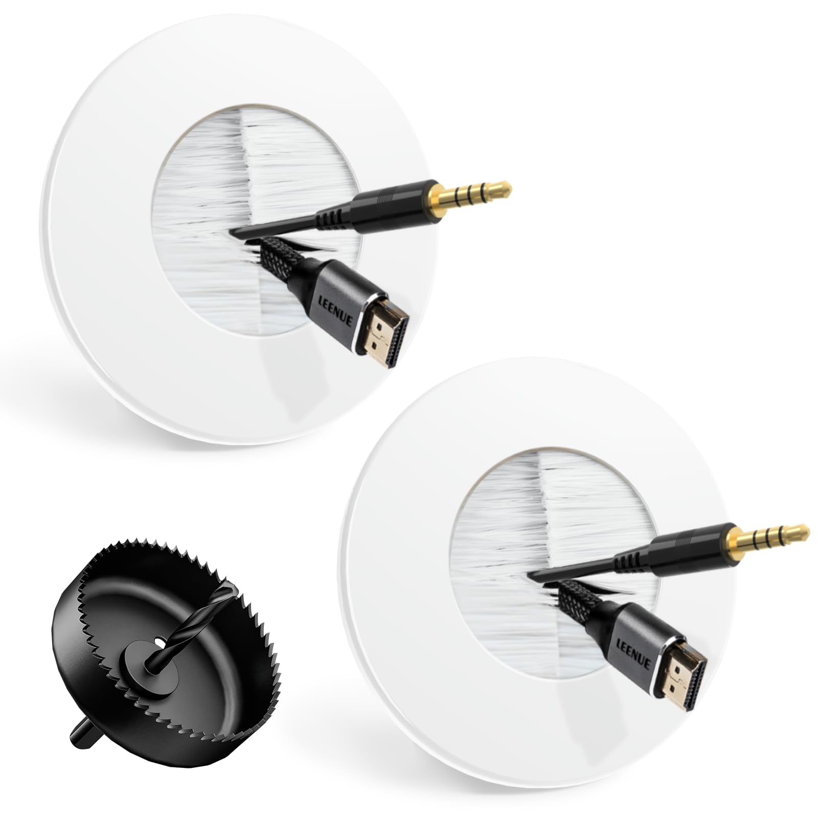 LEENUE in Wall Cable Management Kit for Wall Mounted TV, with Hole Saw