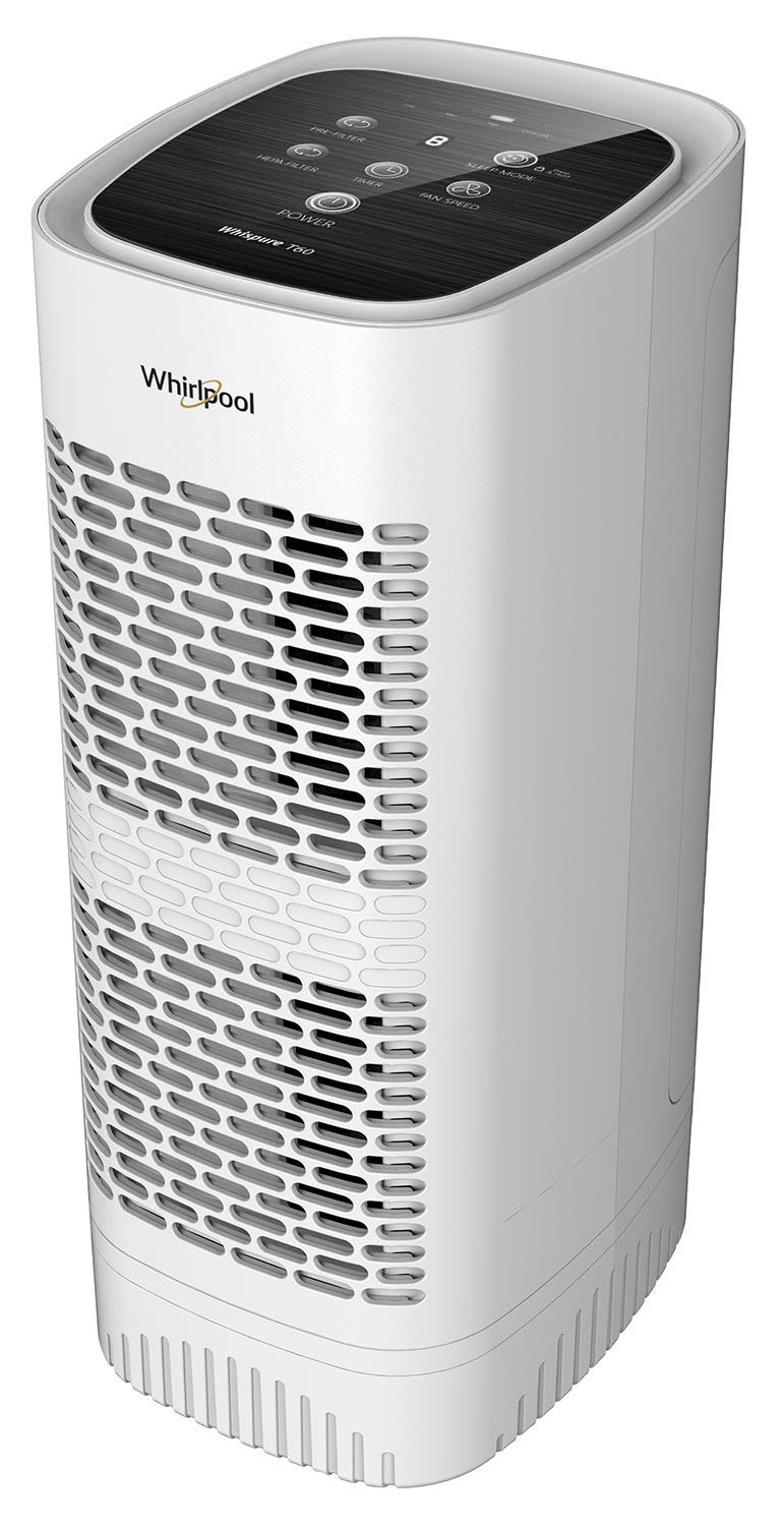 Whirlpool Whispure Wpt60P, True Hepa Air Purifier, Activated Carbon Advanced Anti Bacteria, Ideal For Allergies, Odors, Pet Dand