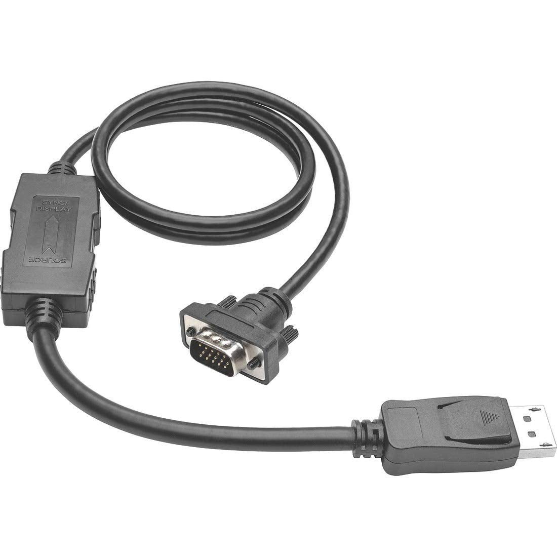 Tripp Lite Displayport To Vga Active Cable Adapter, Dp 1.2 With Latches, Dp To Hd15 (M/M), Dp2Vga, 1080P, 3 Ft. (P581 003 Vga V2