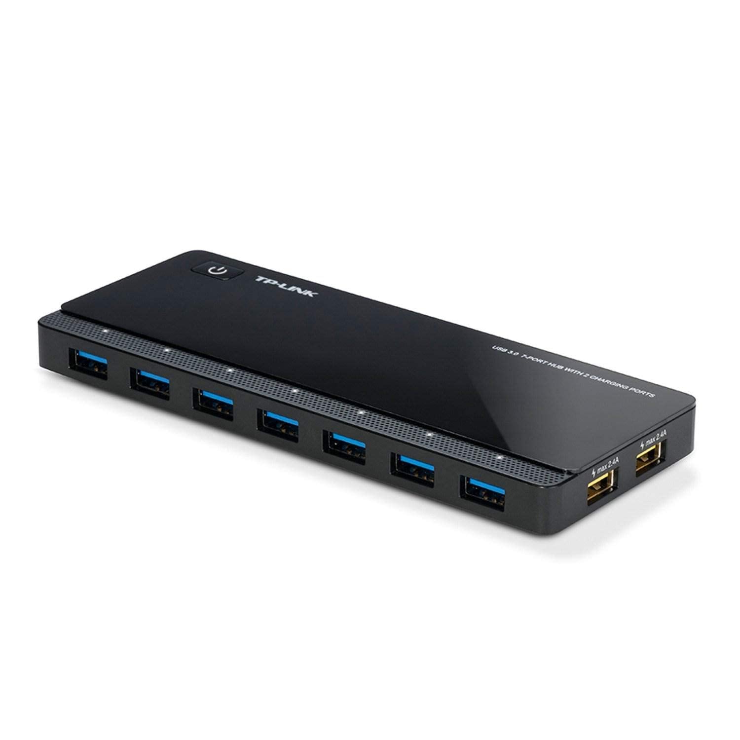 Tp-Link Powered Usb Hub 3.0 With 7 Usb 3.0 Data Ports And 2 Smart Charging Usb Ports. Compatible With Windows, Mac, Chrome & Lin