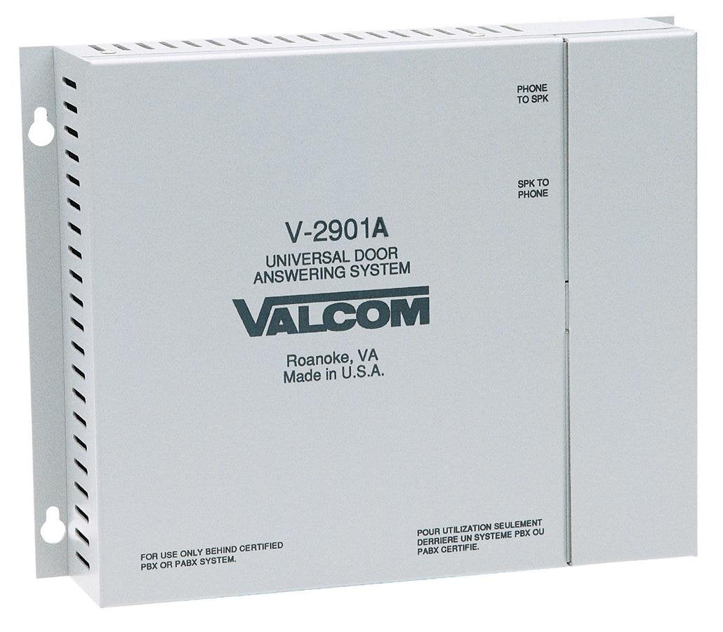 Valcom V 2901A Enhanced Single Door Answering Device That Activates Door Locks,White