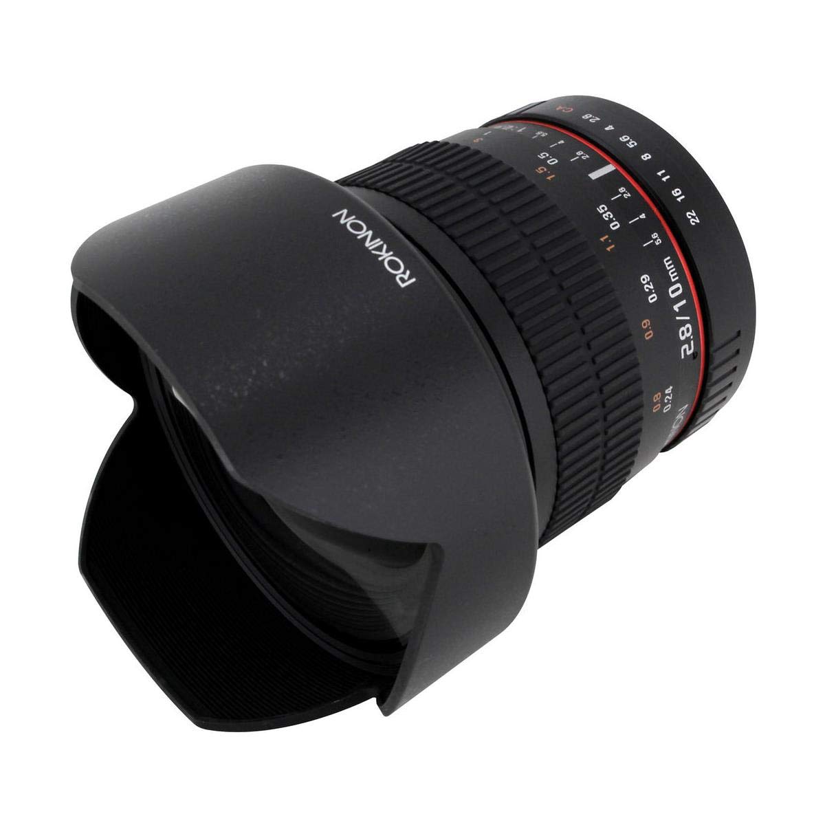 Rokinon 10Mm F2.8 Ed As Ncs Cs Ultra Wide Angle Lens Canon Ef-S Type For Canon Digital Slr Cameras (10M-C), Black