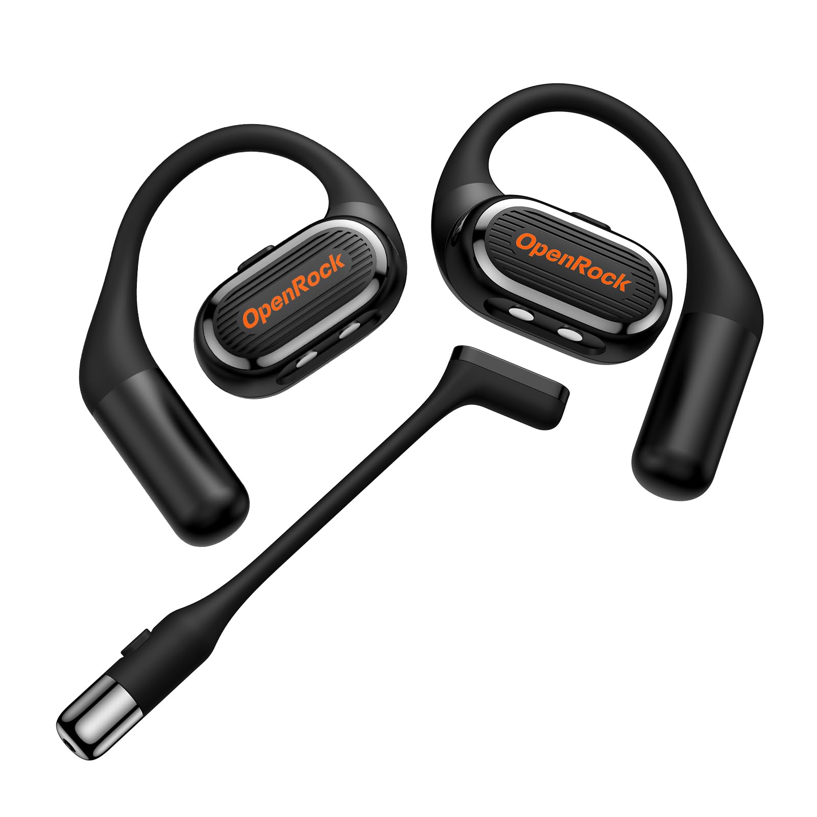 OpenRock Link 20 Open Ear Headset, Detachable Boom Mic, 5Mic ENC