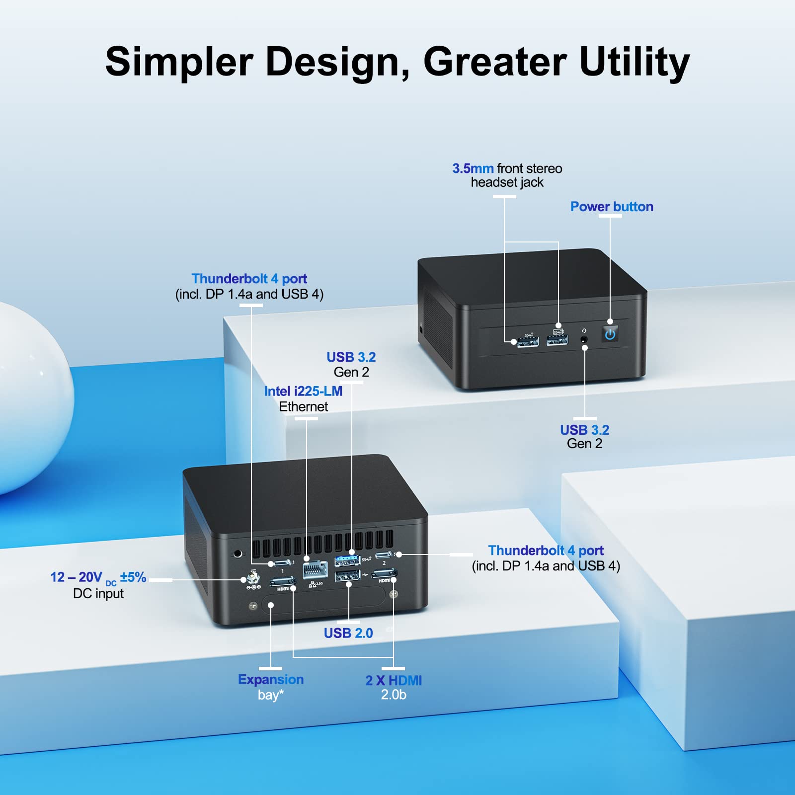 Intel Nuc 12 Pro Mini Desktop Computer, Intel Core I5 1240P Mini Pc(12C/16T, Up To 4.4Ghz) 16Gb Ddr4 Ram & 256Gb Pcie 4.0 Nvme S