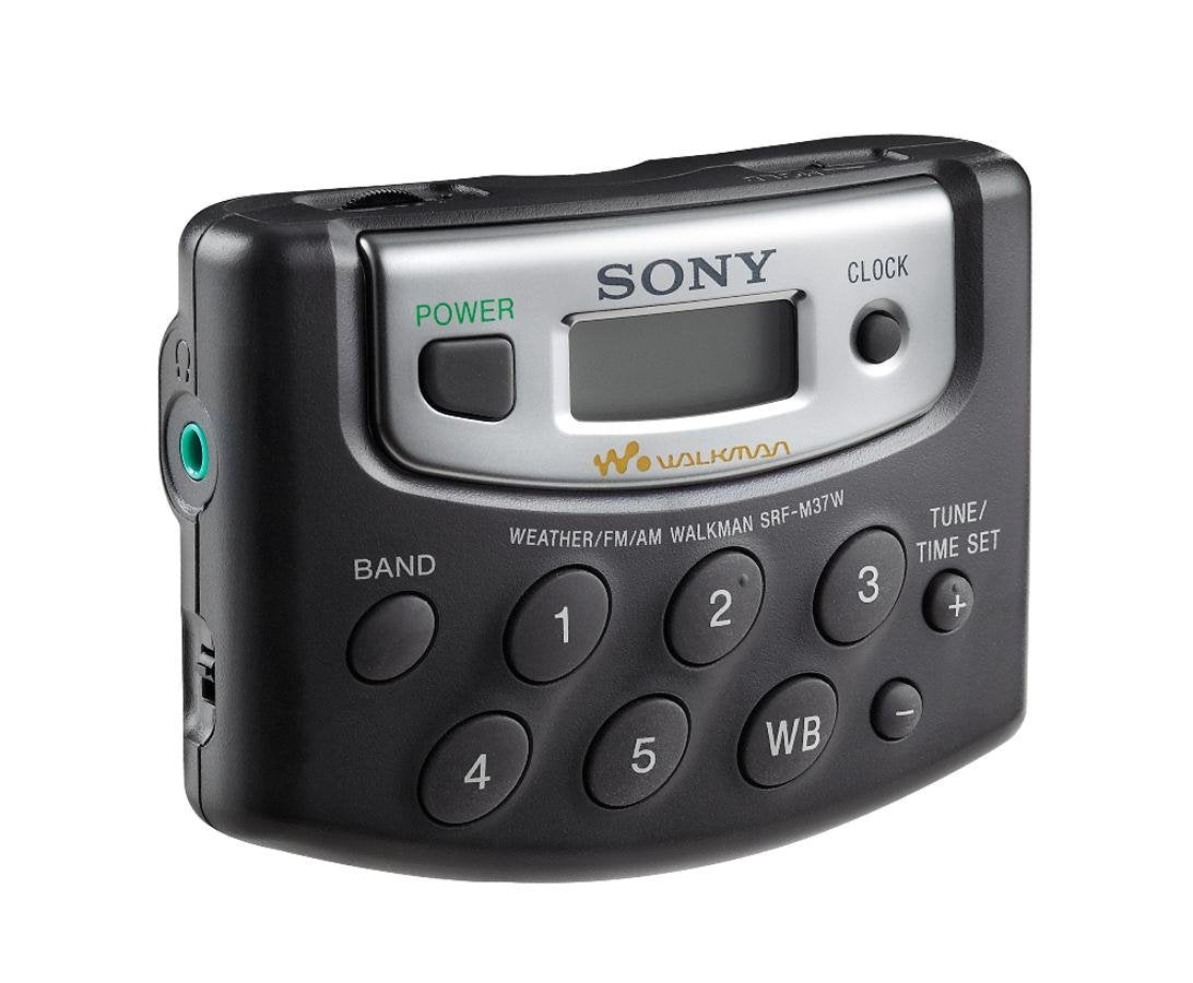 Sony SRF M37W Walkman Digital Tuning Weather/FM/AM Stereo Radio (Black)