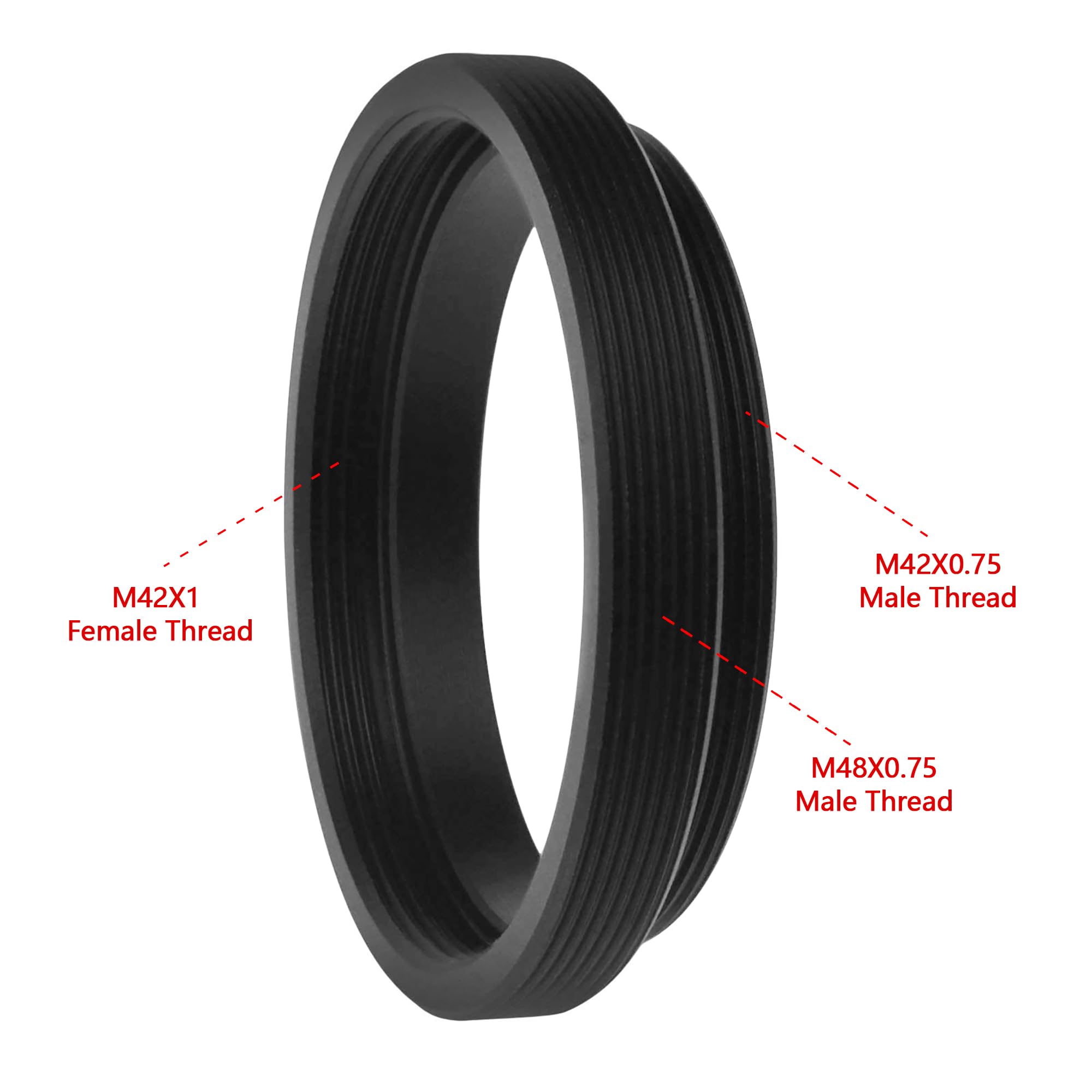 Astromania M48X0.75 Male/M42X1 Female To M42X0.75 Male Telescope Adapter