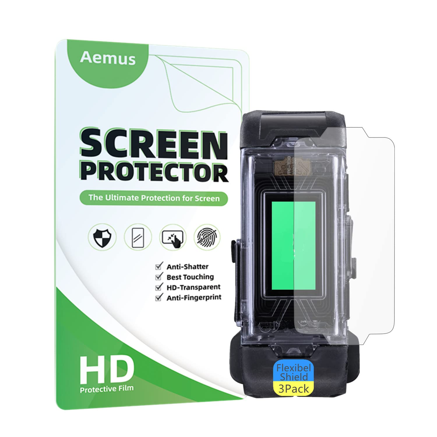 Aemus Compatible For Bandai Vital Bracelet Be Screen Protector (3Pack) Hd Clear Tpu Film Compatible For Digital Monster Digivice