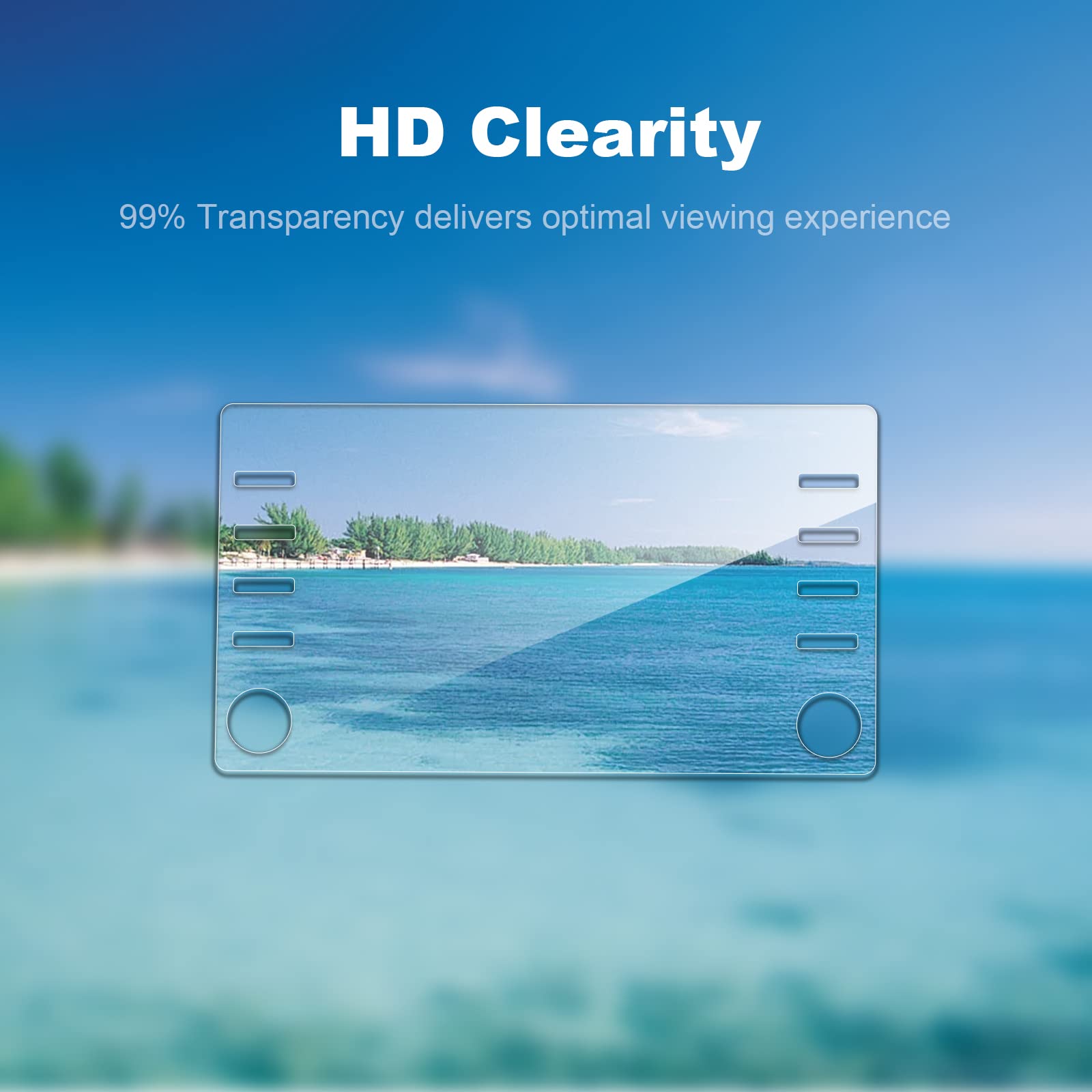 Coleya (2Pc) 2021 2023 2024 Camry Screen Protector For Toyota Camry (Le/Se/Se Nightshade/Trd) 7 Inch Touch Screen, High Clarity