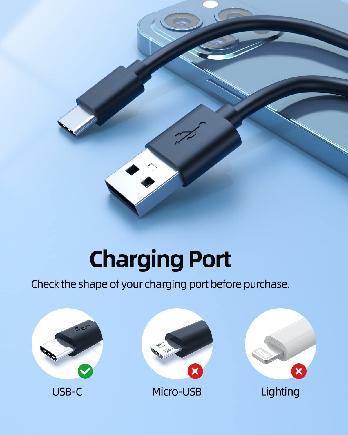 5Ft Usb C Cord Fit For Beats Headphones Charger, For Beats Flex, Studio Buds +, Fit Pro, Studio Pro Earphones Earbuds Fast Charg