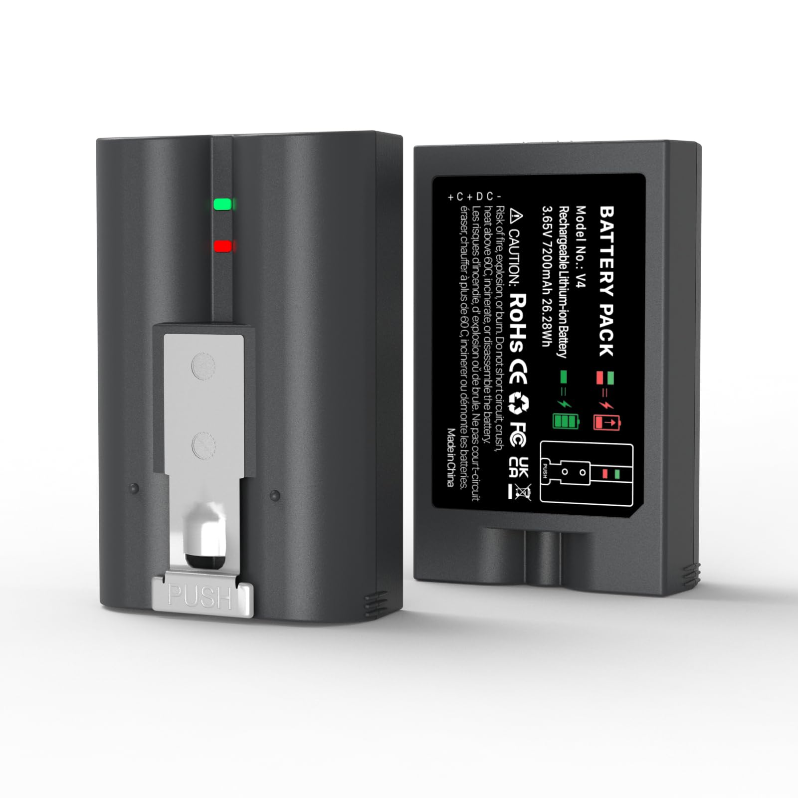 Replacement Battery For Ring, [2024 New Upgraded] 7200Mah High Capacity For Ring Video Doorbell 2/3/4, Video Doorbell 3 Plus, St