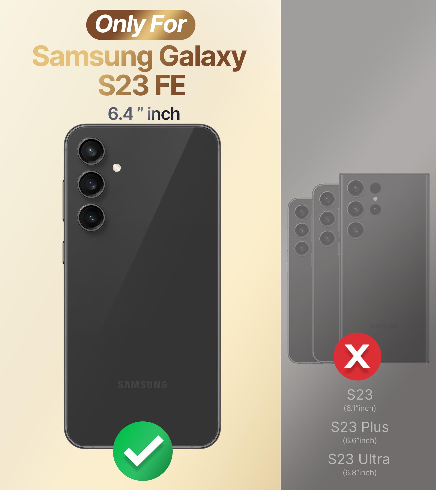 Xyz For Galaxy S23 Fe Case With Stand, For Samsung Galaxy S23 Fe Case With Double Ring, Women Girls Bling Luxury Phone Case For