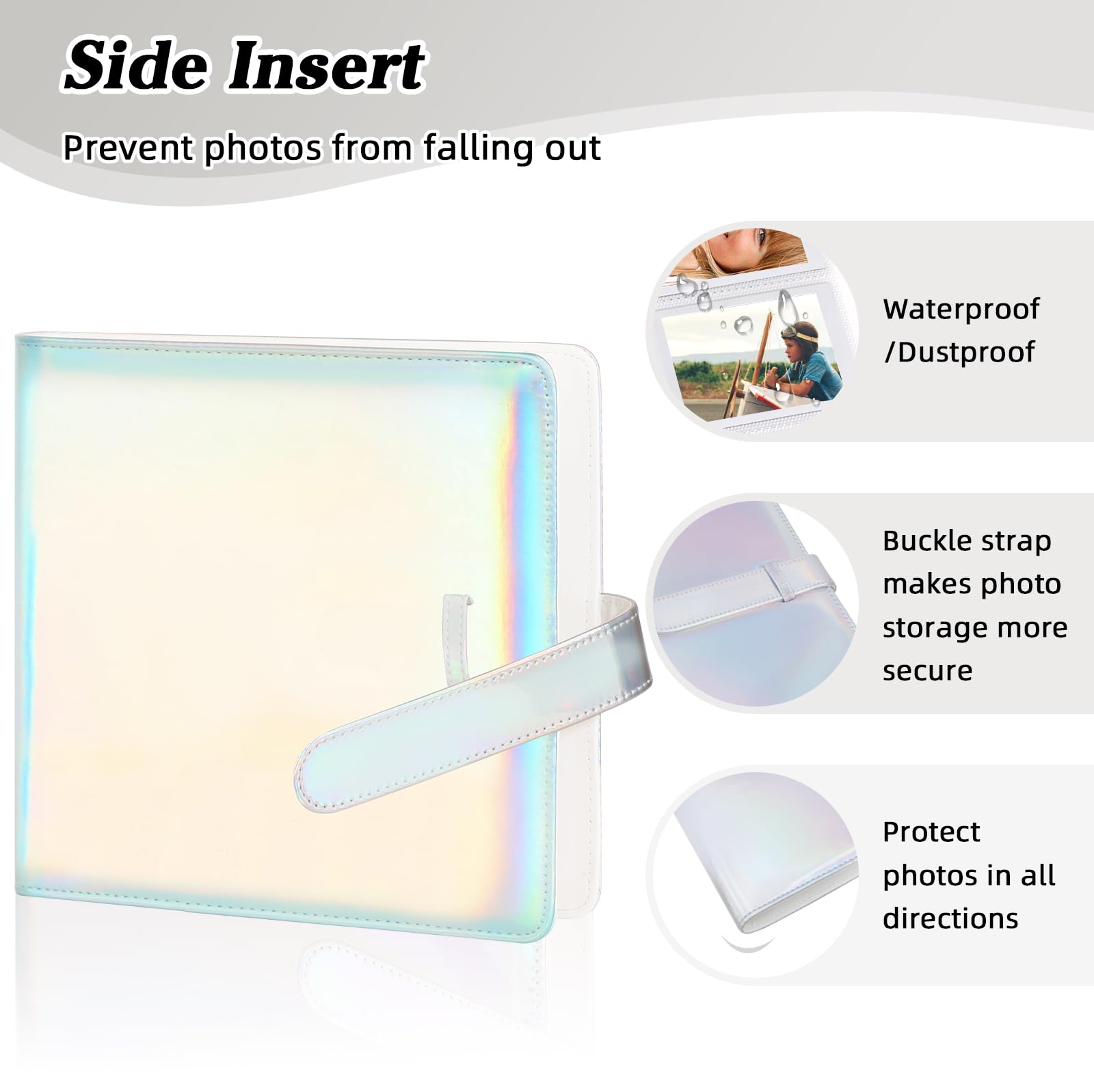 360 Pockets Photo Album For Fujifilm Instax Mini 12 11 9 8+ 8 99 40 Evo Instant Camera, For Polaroid Snap/Pic 300/Z2300/ Socialm