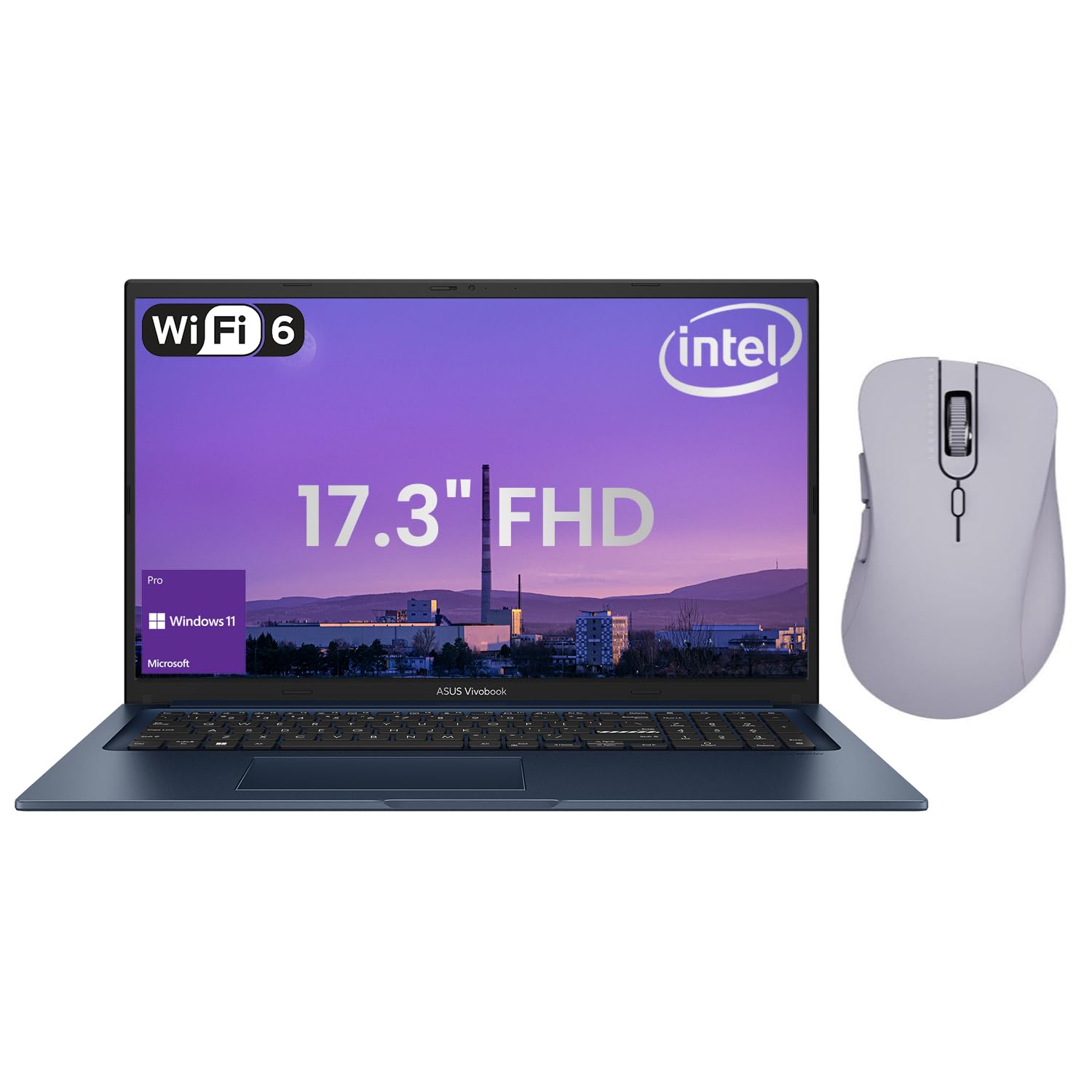 Asus Vivobook Business 17.3    Fhd Ips Laptop, Intel Core I3 1215U, 16Gb Ram, 1Tb Ssd, Type C, Hdmi, Webcam, Bluetooth, Wi Fi 6,