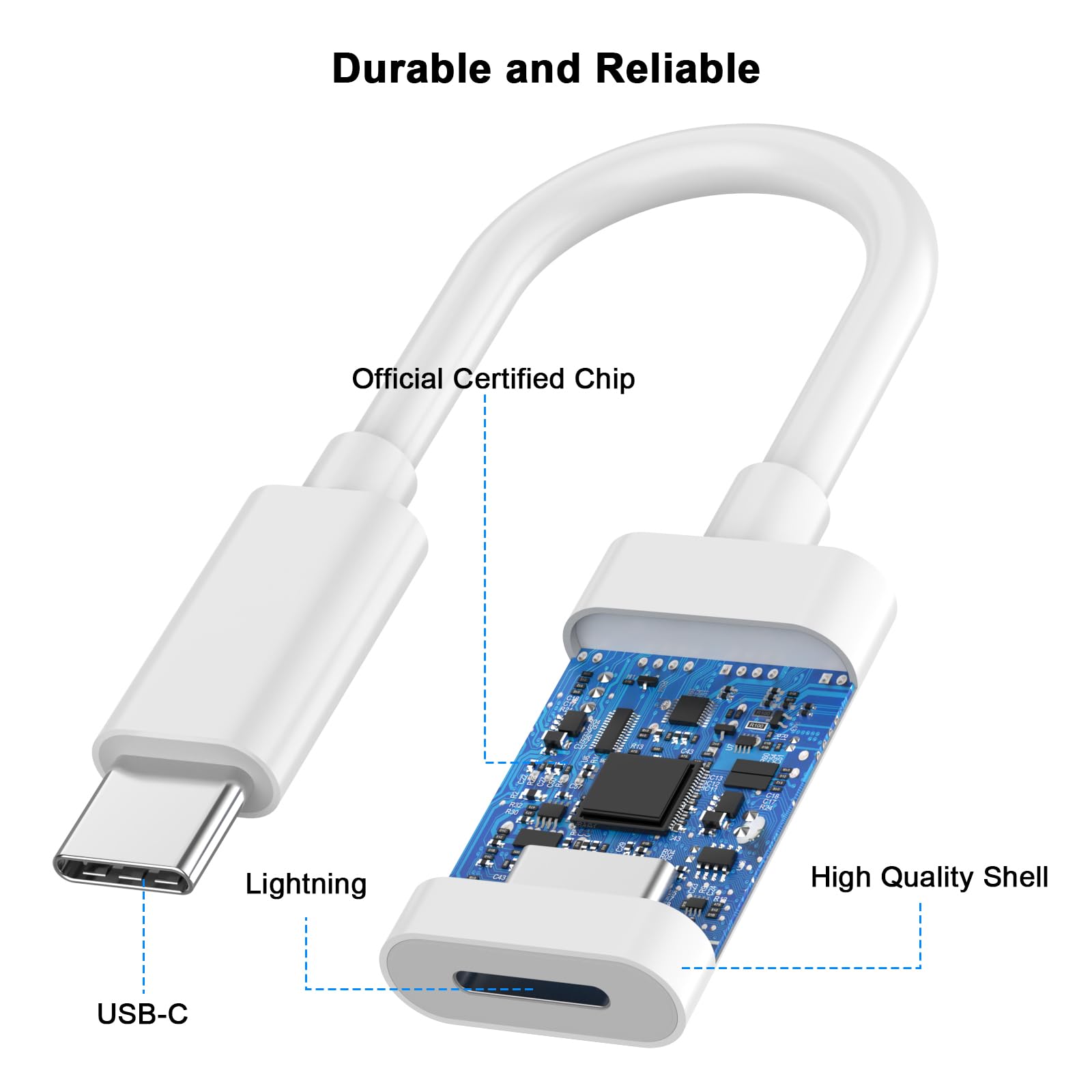 [Mfi Certified] Usb C Male To Lightning Female Adapter, Lightning To Type C Fast Charging Connector Converter Adapter For Iphone