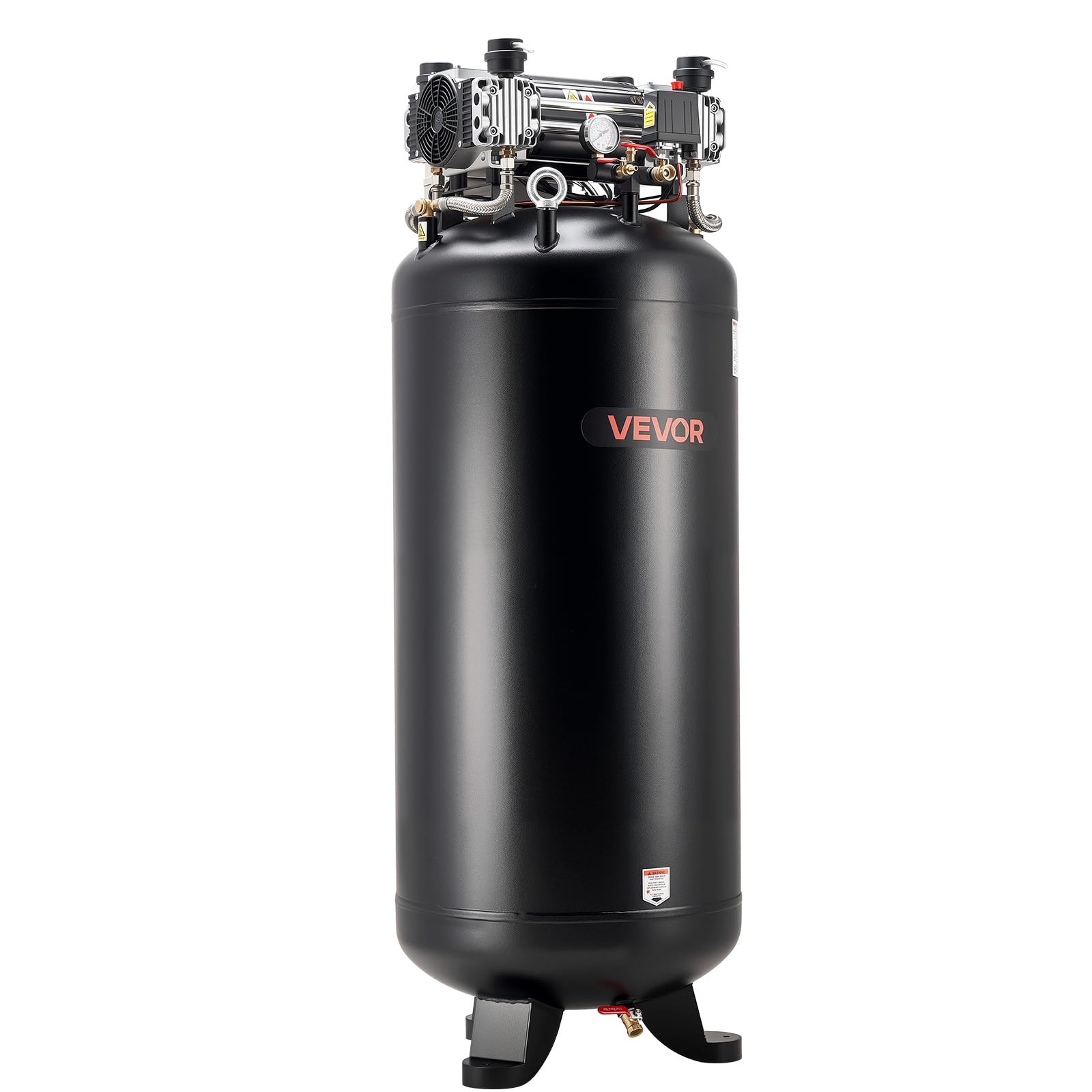 VEVOR 80 Gallons Heavy-Duty Air Compressor, 5HP 13.5SCFM at 90PSI Air Compressors Max 145PSI Pressure, Oil-Free Compressor Tank