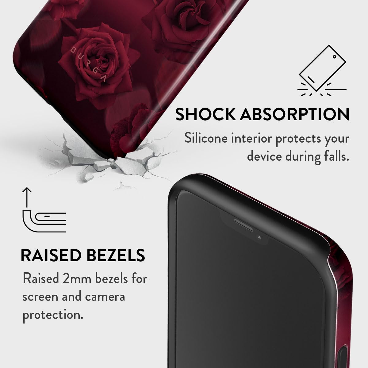 Burga Case For Iphone 13 Pro   Max Protective, Cute, Aesthetic, Trendy, Pattern Phone Cover, Fall Collection   Fits Apple Iphone