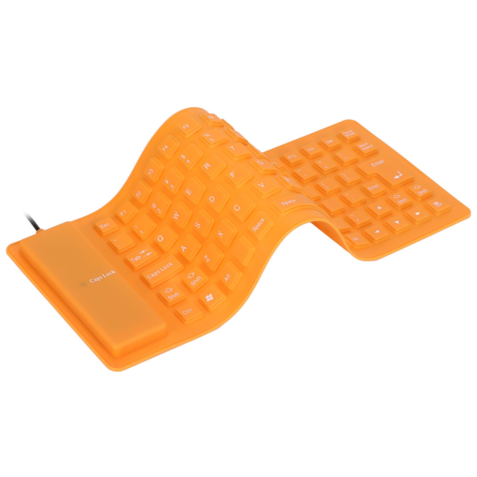 Foldable Silicone Keyboard, Usb Wired Waterproof Rollup Keyboard, Folding Flexible Keyboard Slim Soft Silent Typing 85 Keys For Pc Notebook Laptop()