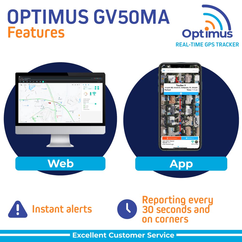 Optimus Gv50Ma Wired Gps Tracker For Cars And Trucks