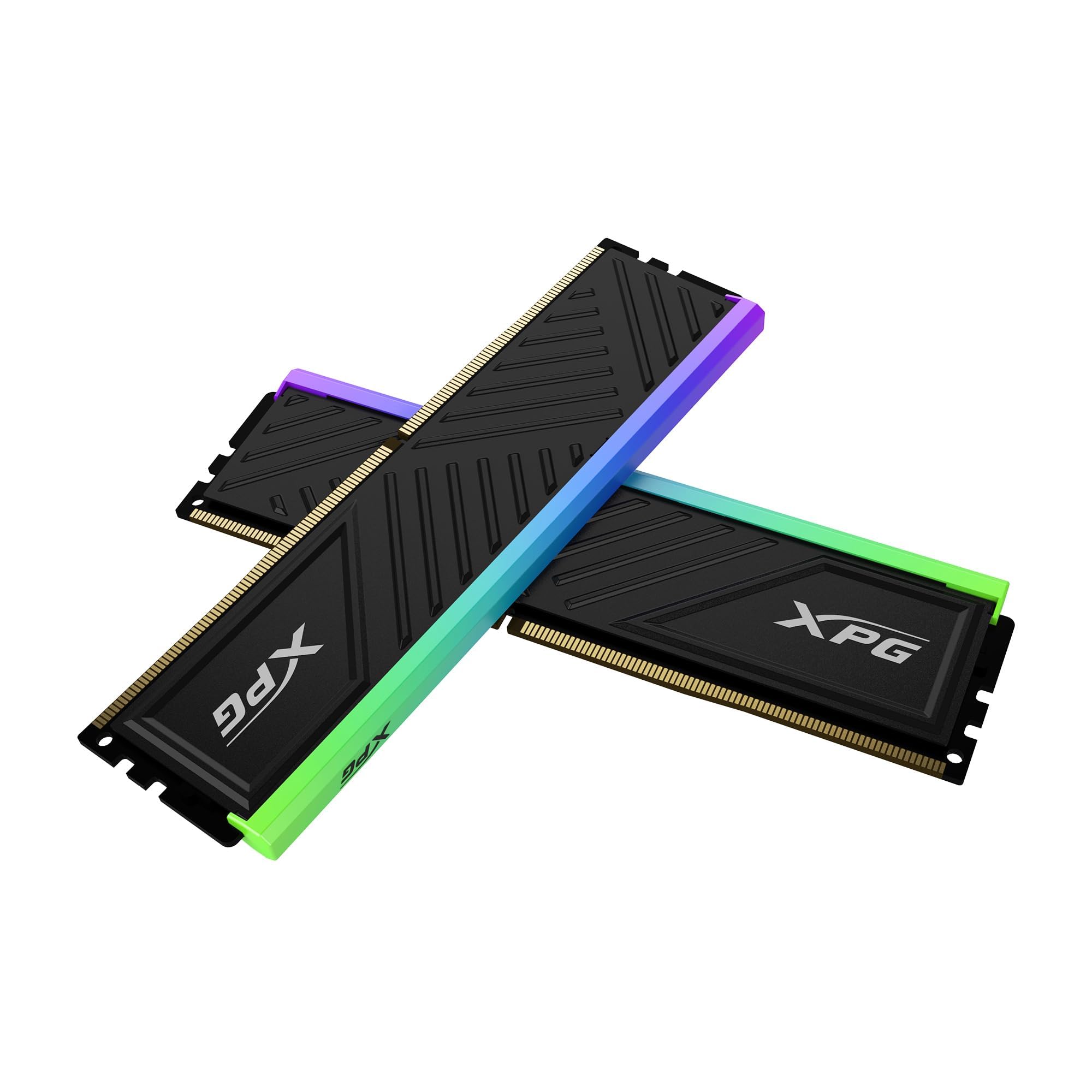 XPG SPECTRIX D50 - 16GB (2x8GB) 3200MHz DDR4 Desktop Gaming Memory Module for PC - Solid Heatsink Construction - For Gamers, Cre