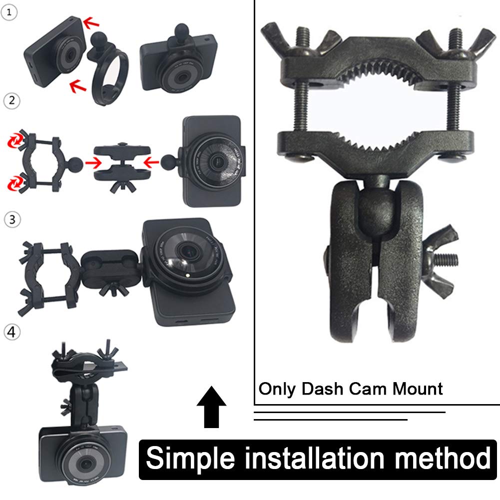 Calidaka Car Interior Holder Camera Bracket Auto Driving Universal Dash Cam Mount Dash Cam Mount Holder