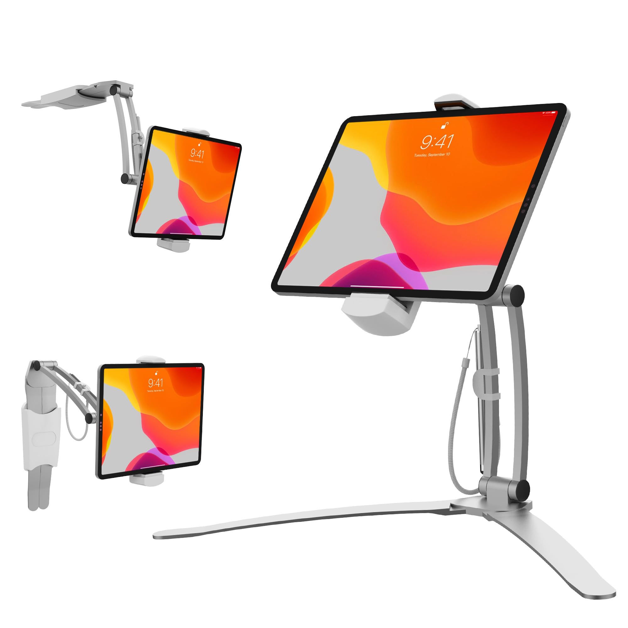 3 In 1 Mount Stand     Cta 3 In 1 Kitchen Mount Stand For Ipad 7Th/ 8Th/ 9Th Gen 10.2   , Ipad Air 4, Ipad Mini 5, 12.9    Ipad