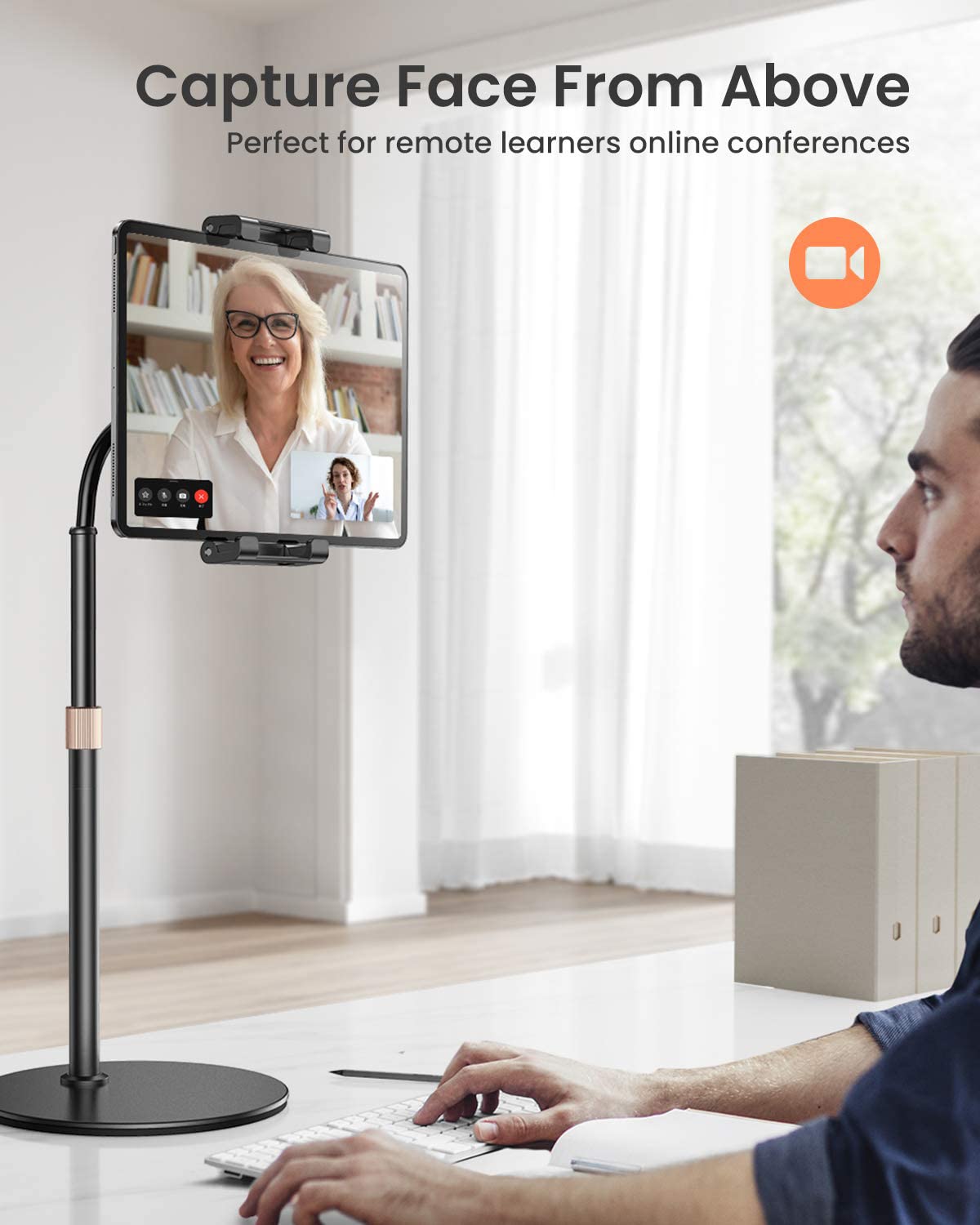 Lisen For Ipad Stand Portable Monitor Stand, Tablet Holder For Desk, Thick Case Friendly Ipad Pro Holder Fits(4.7'' 15.6'') Ipad