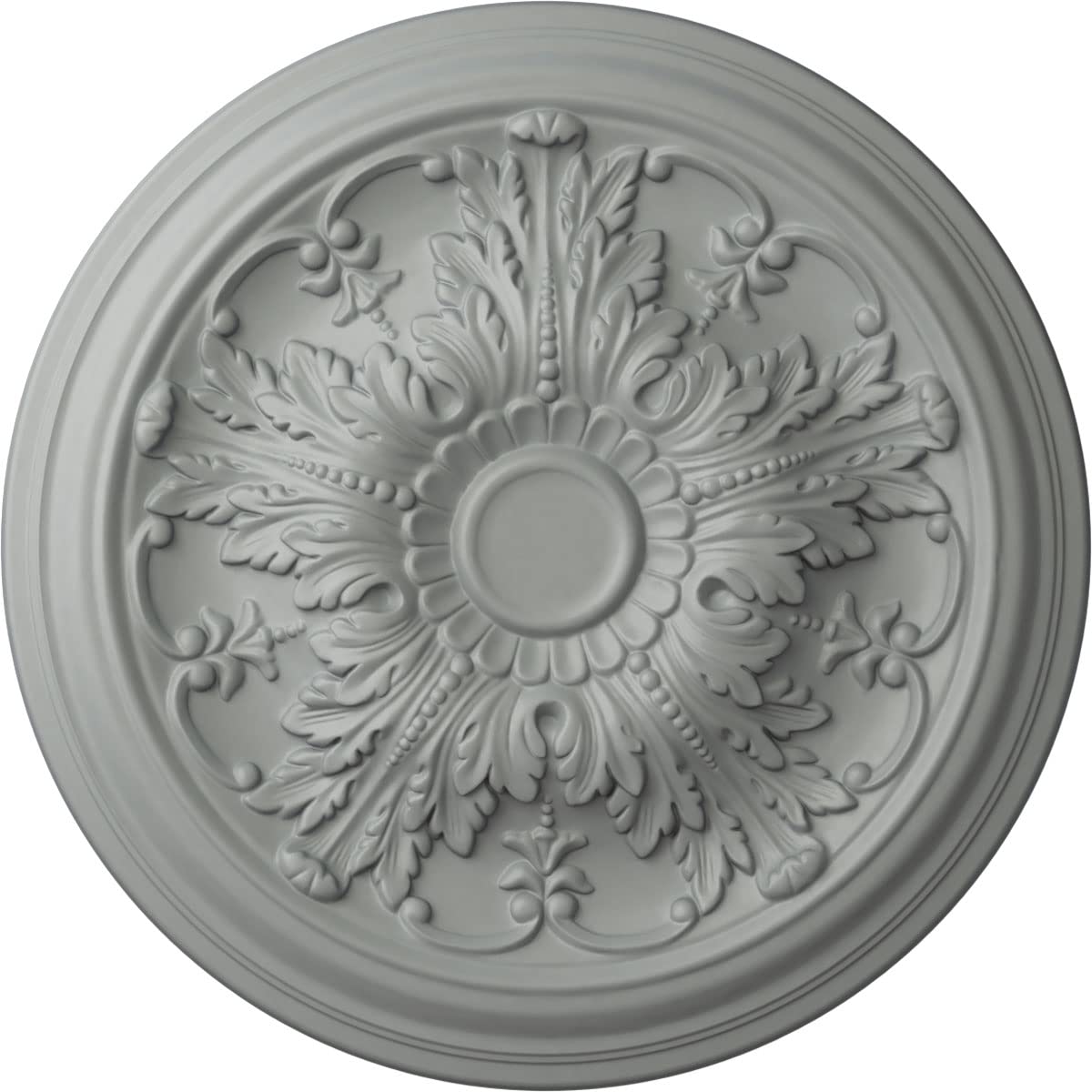 Ekena Millwork Cm20Da Damon Ceiling Medallion, 20''Od X 1 1/2''P (Fits Canopies Up To 3 3/8''), Factory Primed