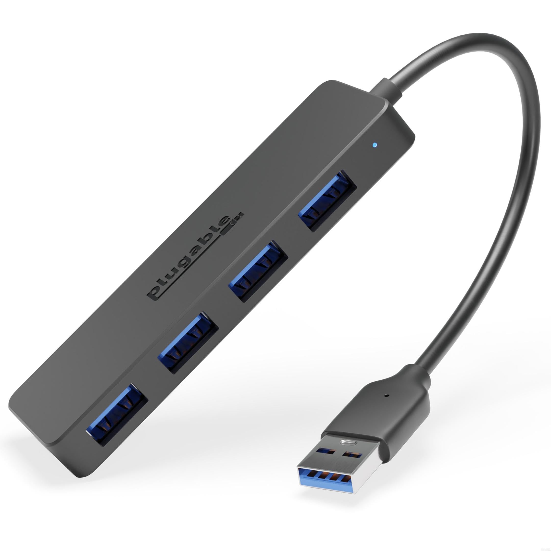 Plugable 4 Port Usb Hub 3.0, Usb Splitter For Laptop, Compatible With Windows, S