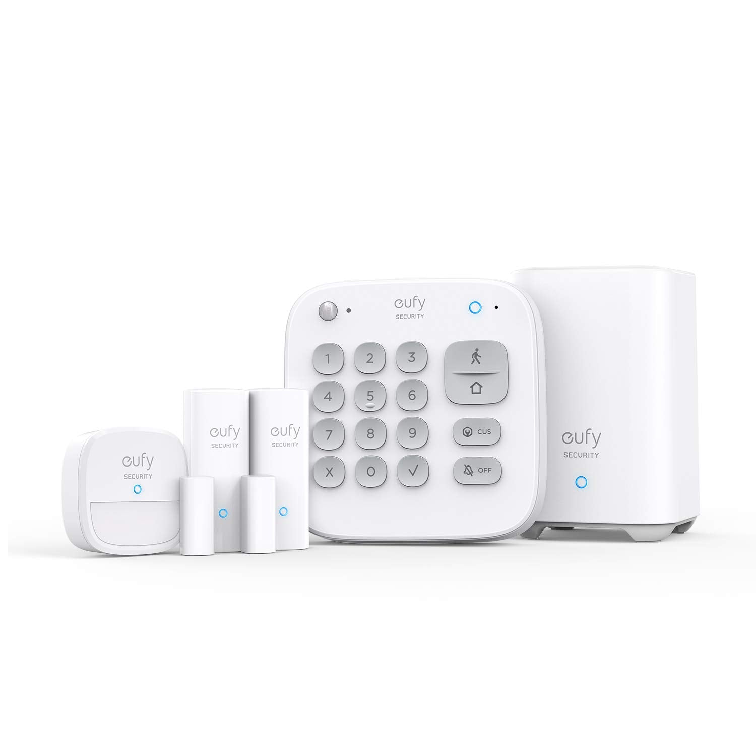 Eufy Security 5 Piece Home Alarm Kit, Home Security System, Keypad, Motion Sensor, 2 Entry Sensors, Home Alarm System, Control F