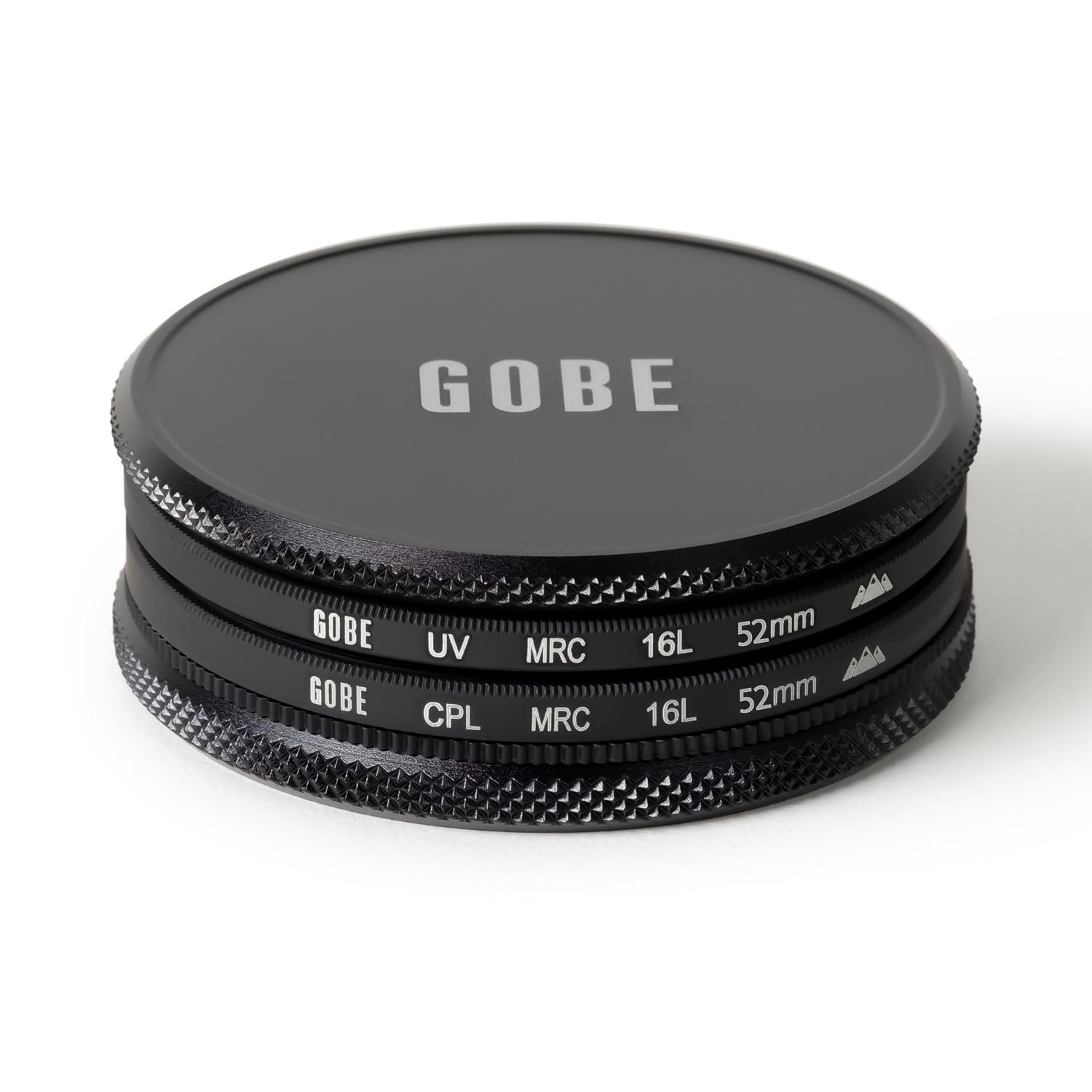 Gobe 52Mm Uv + Circular Polarizing (Cpl) Lens Filter Kit (3Peak)
