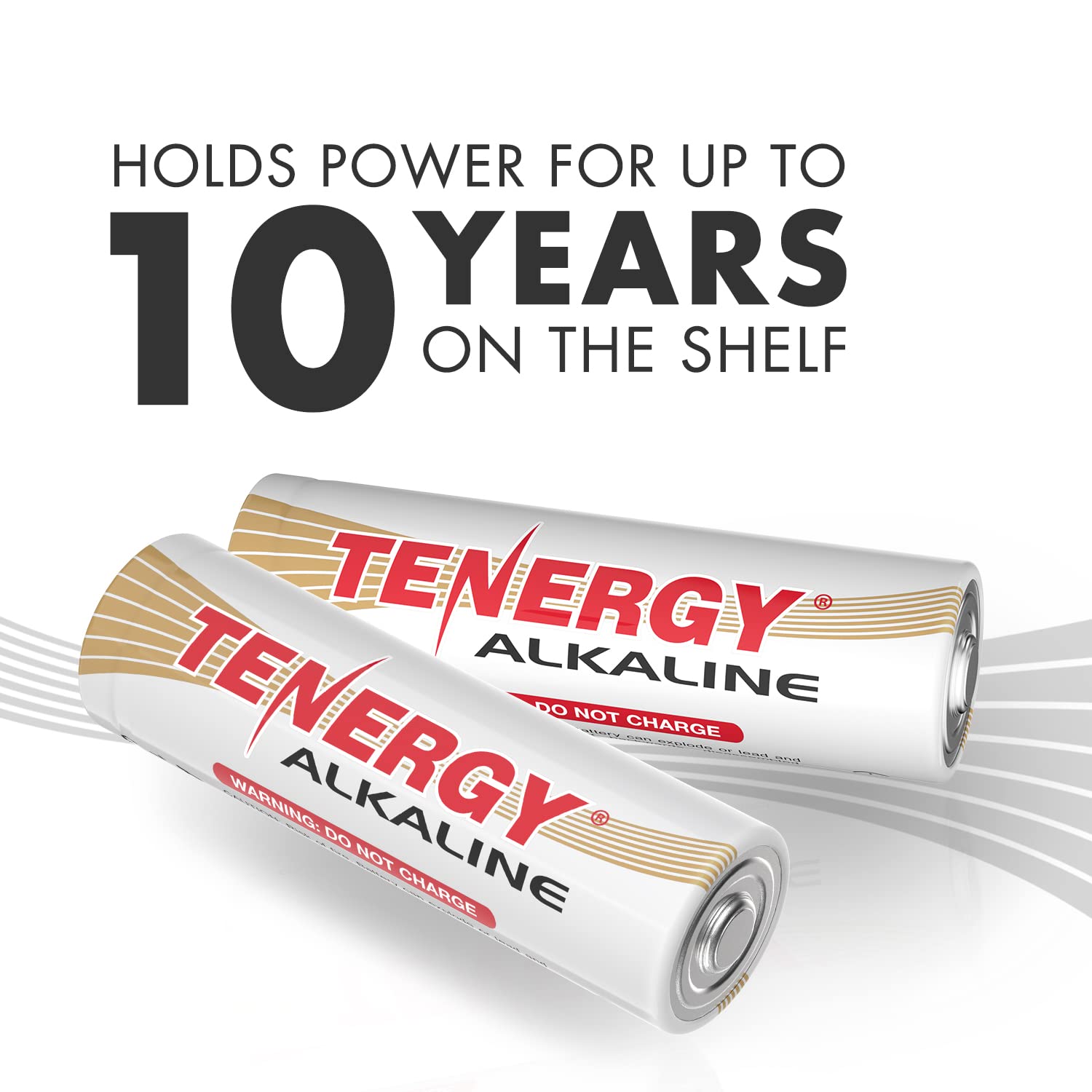 Tenergy 1.5V Aa Alkaline Battery, High Performance Aa Non Rechargeable Batteries For Clocks, Remotes, Toys & Electronic Devices,