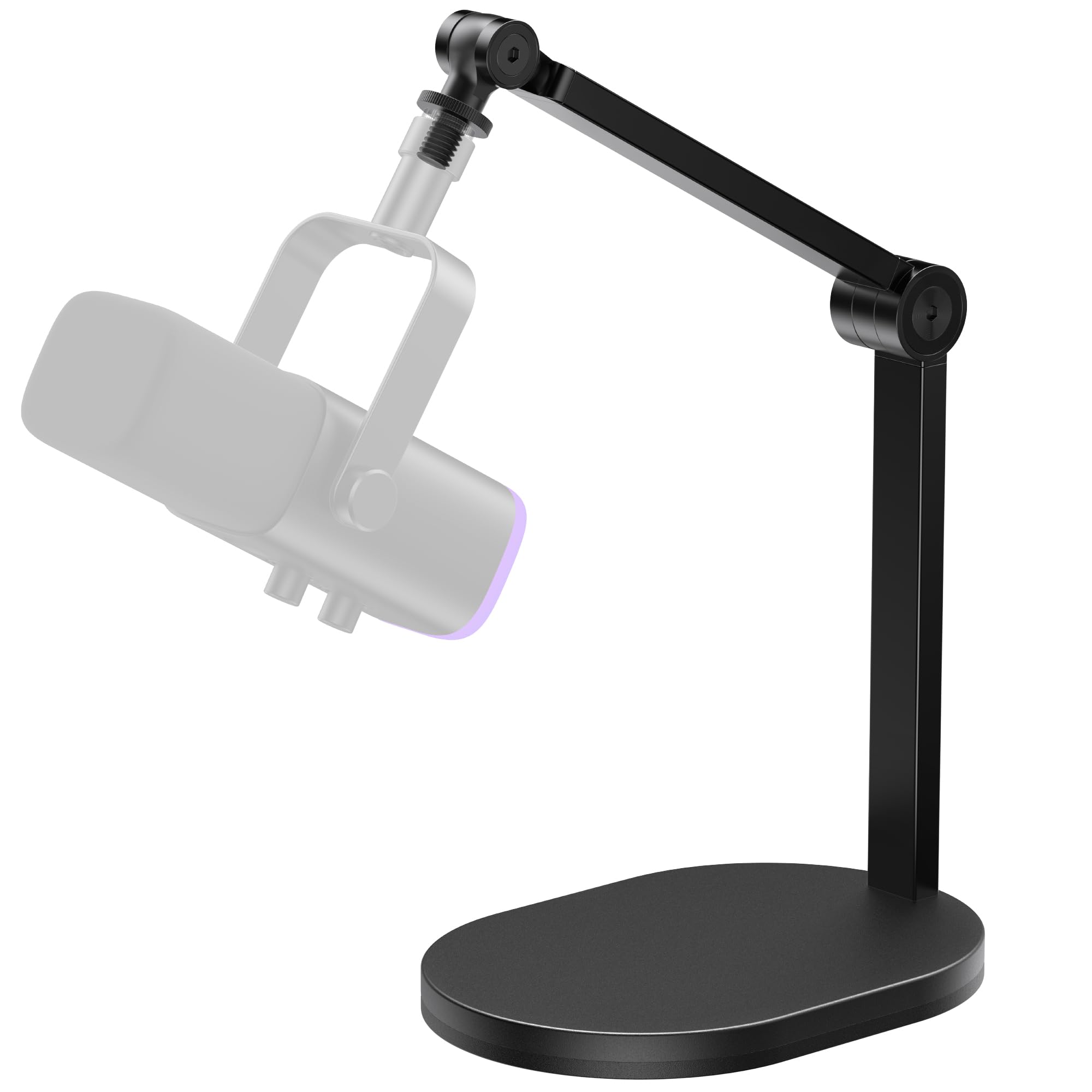 InnoGear Studio Mic Stand, Pack of 2 Max Load 2.64 lb Microphone Arm Desk Mount Desktop Microphone Stand for Fifine AM8 K669B Bl