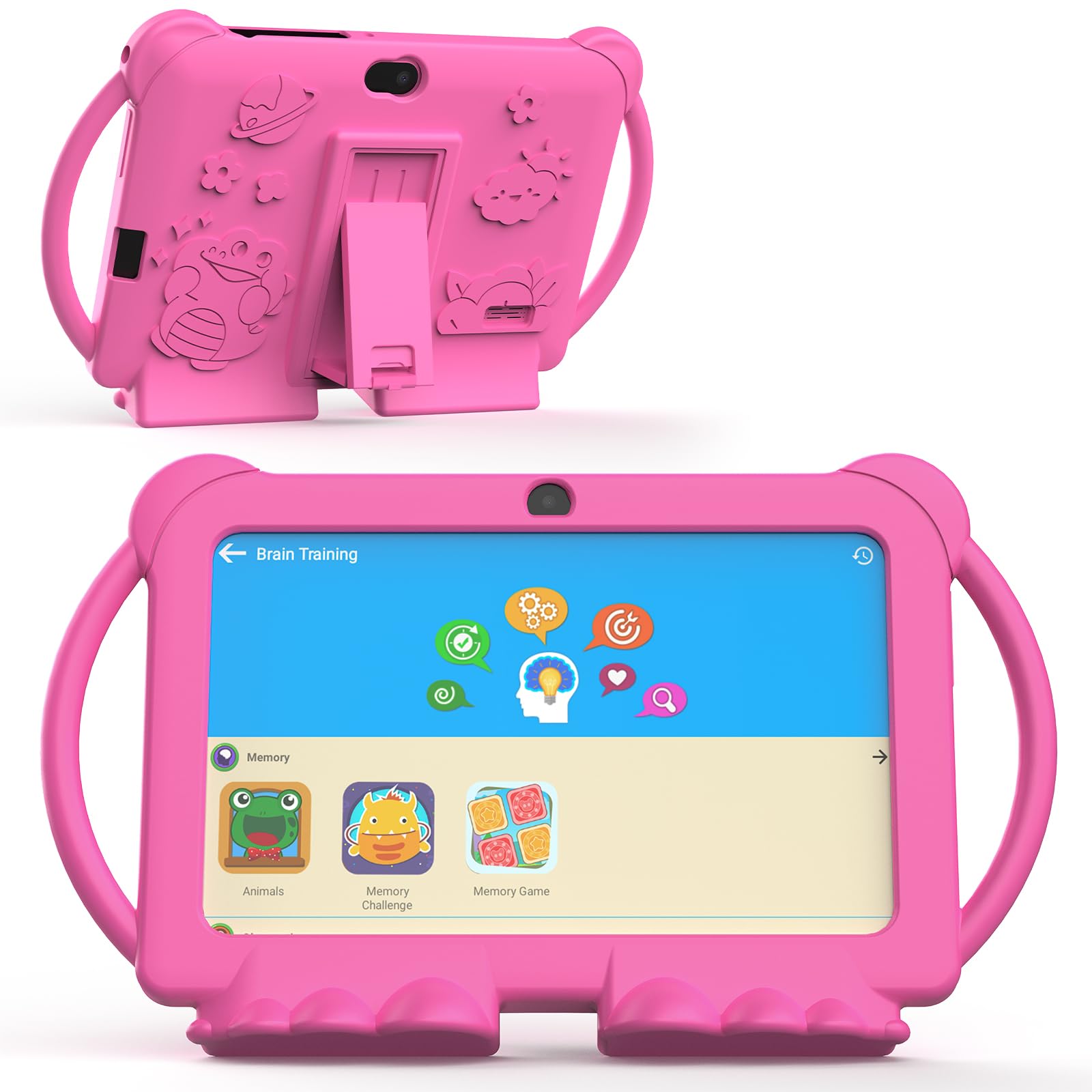 Aheadthink Kids Tablet 7 inch Toddler 4GB RAM 32GB ROM Tablets IPS Touch Screen, Iwawa & Parent Control Kid Tablet WiFi Dual Cam